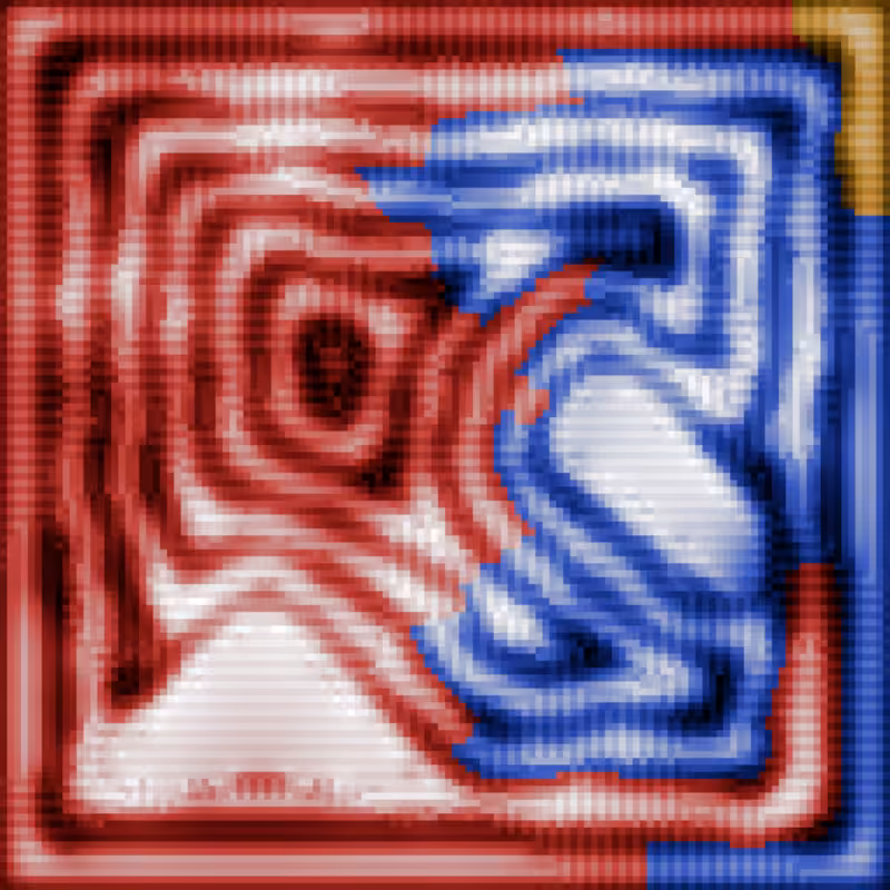 Rainbow Ripples Automaton #34