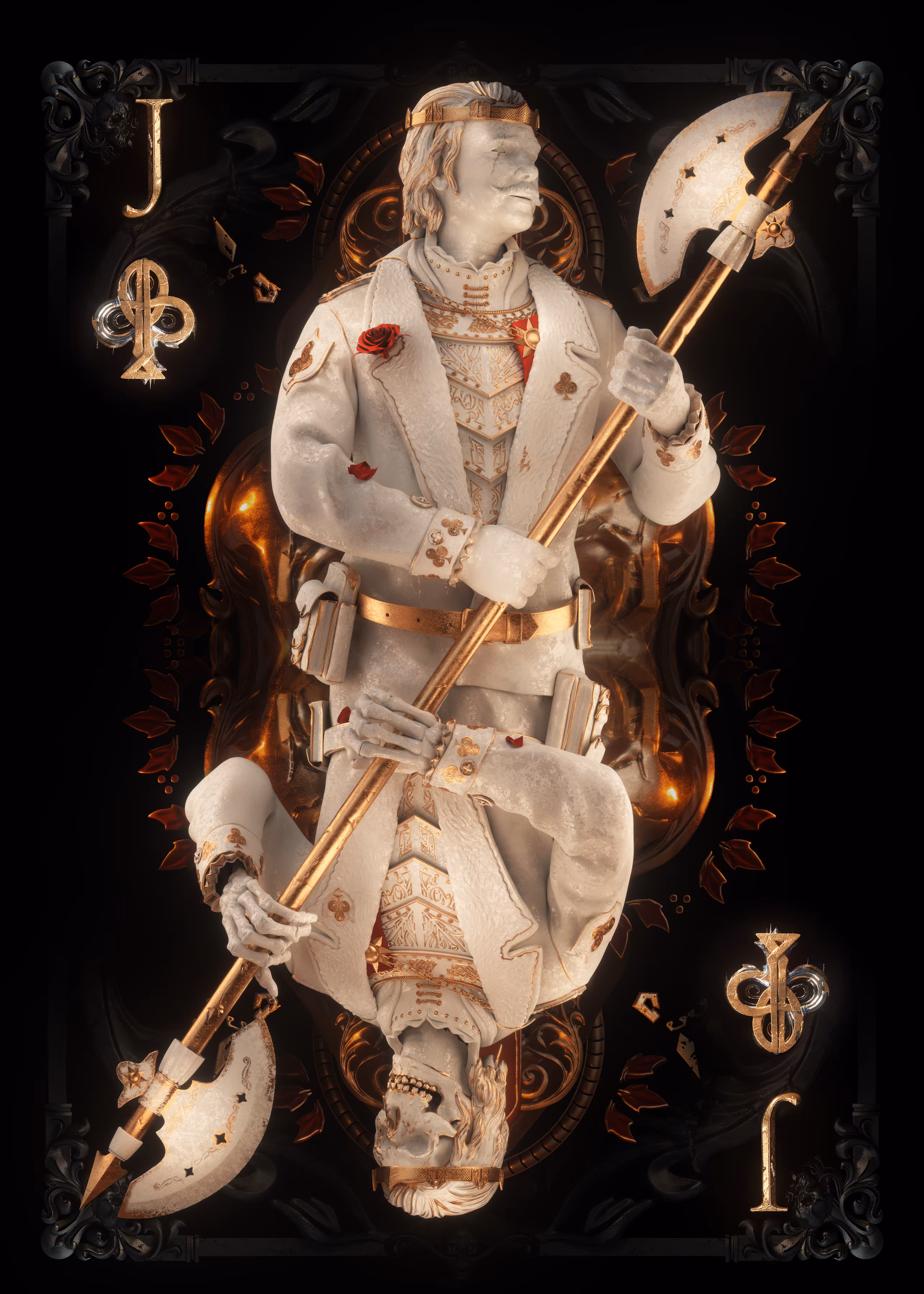 The Jack of Arms of Clubs