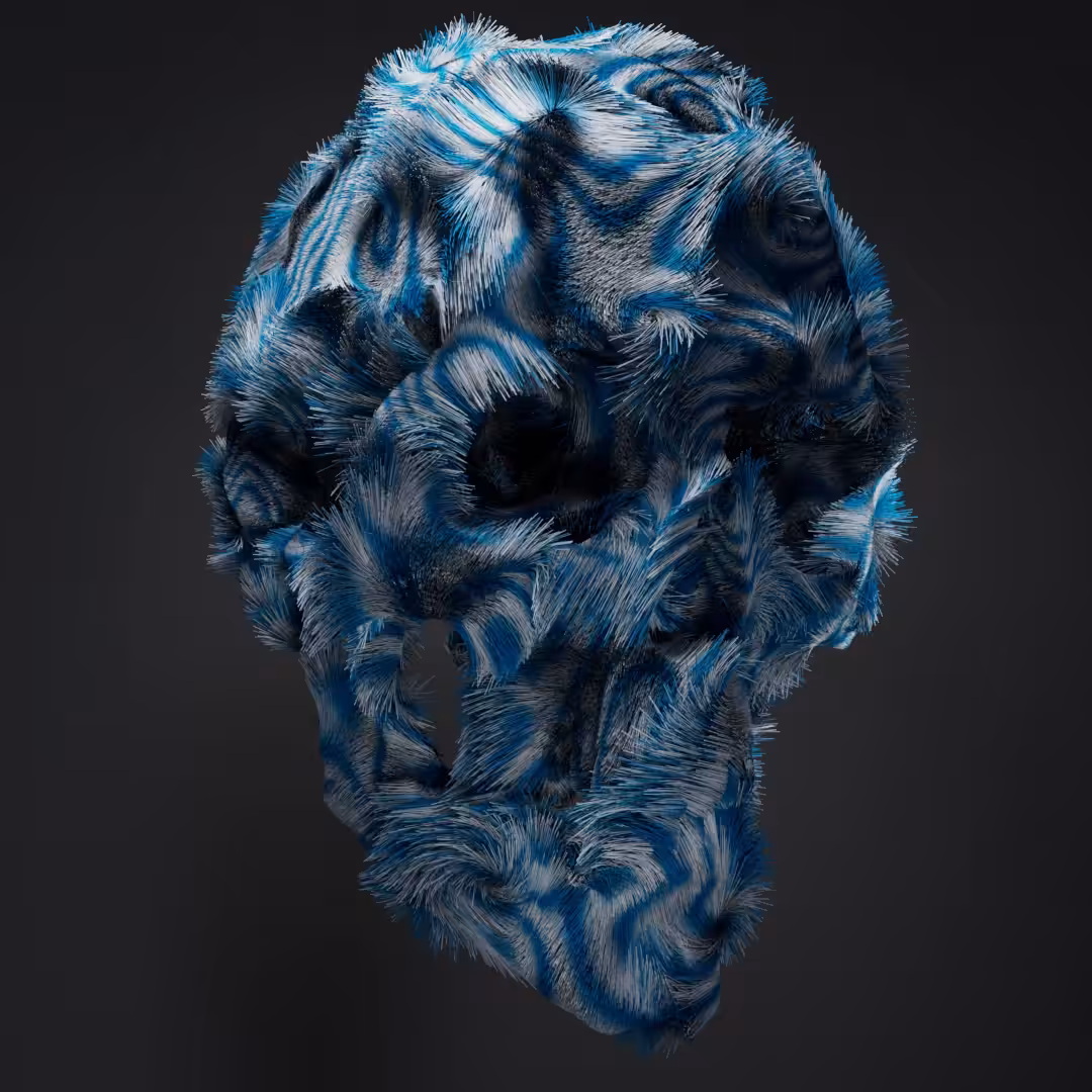 Curly Skull #04