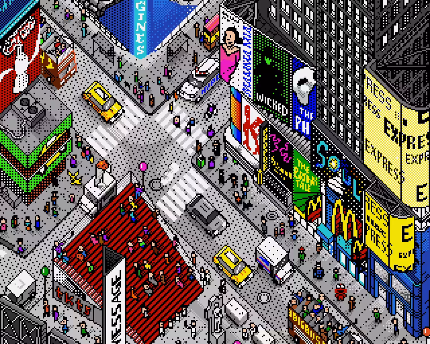 Amiga Art: Times Square Glitch