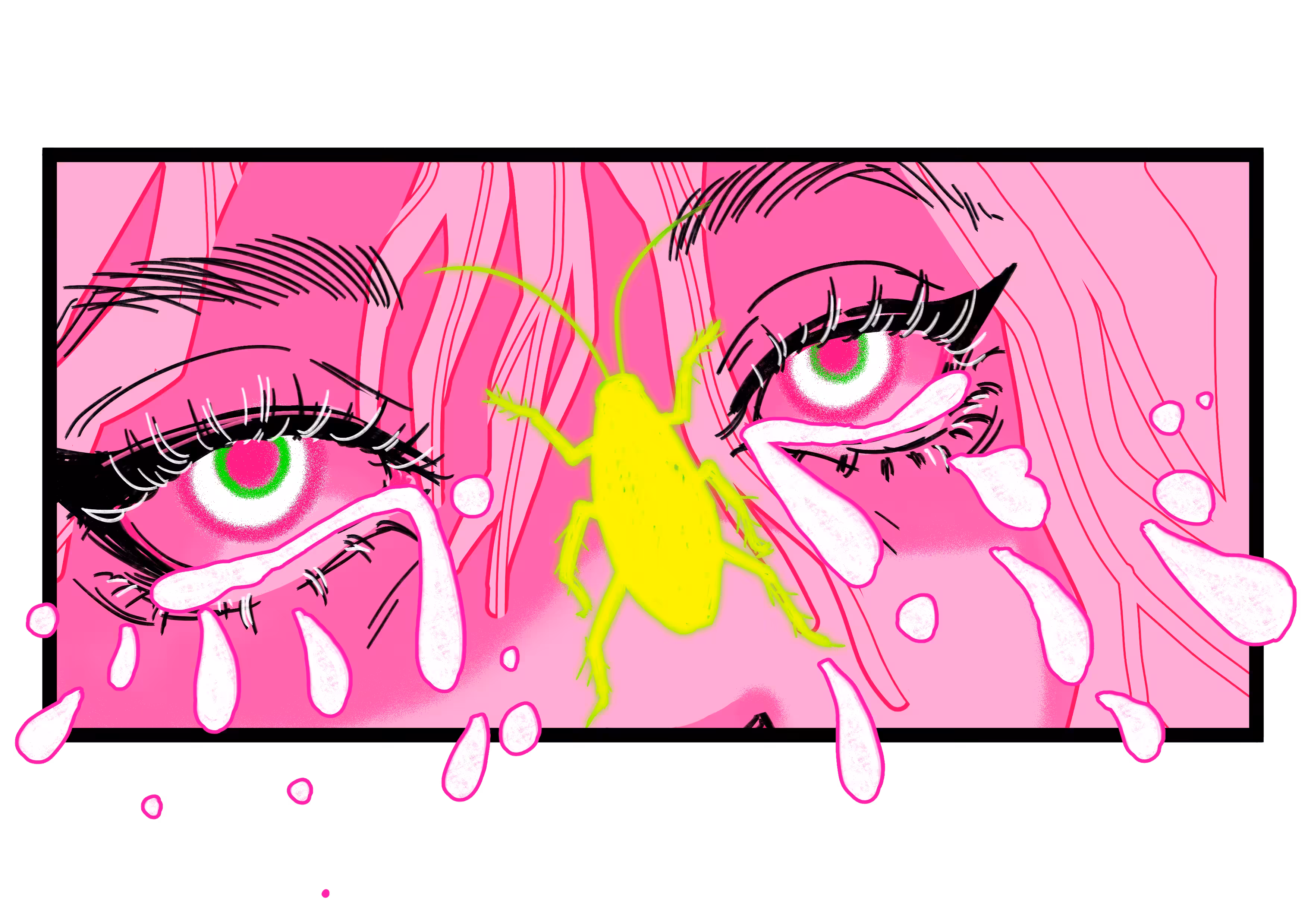 Pink lady with humanity