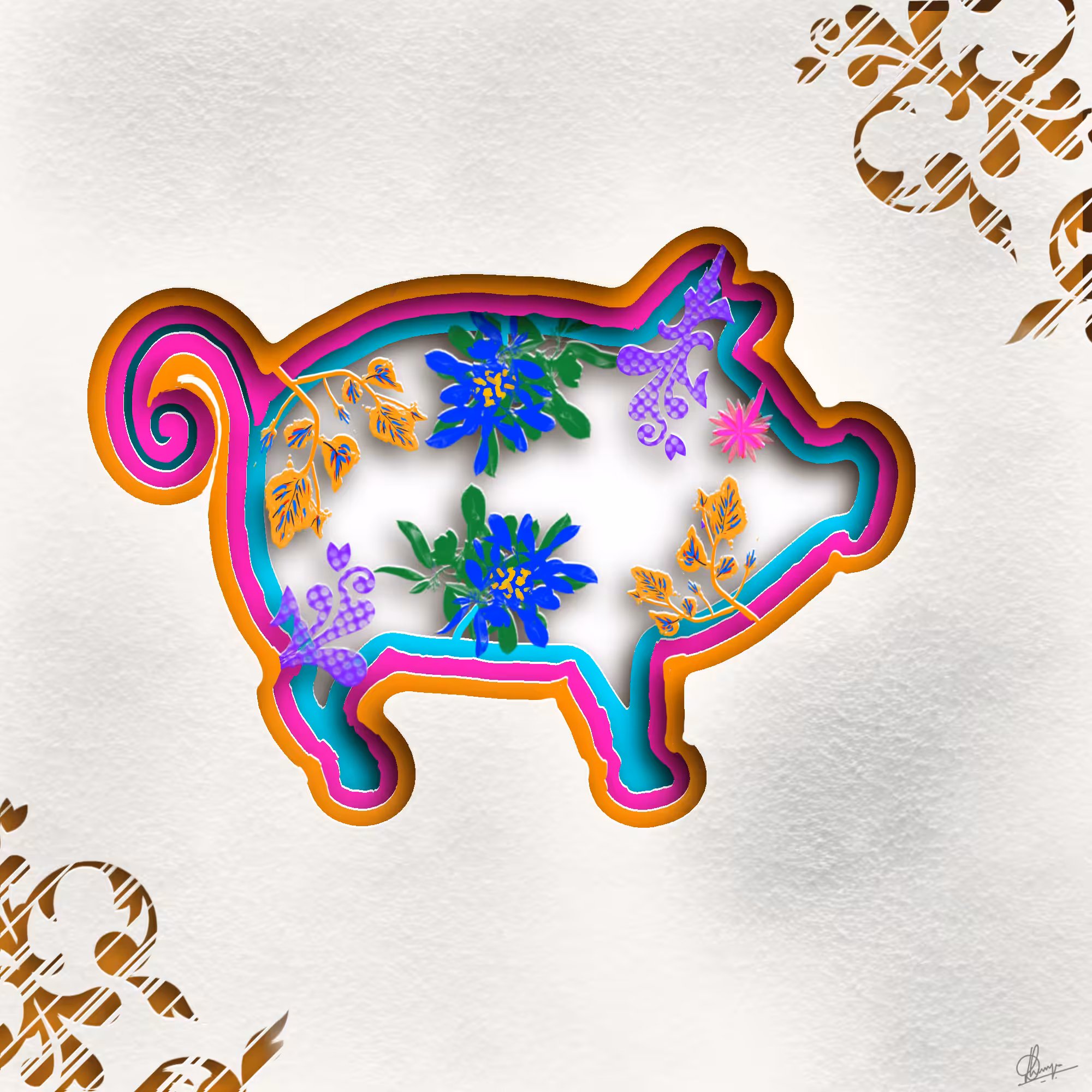 Zodiac Animal Series- The Pig