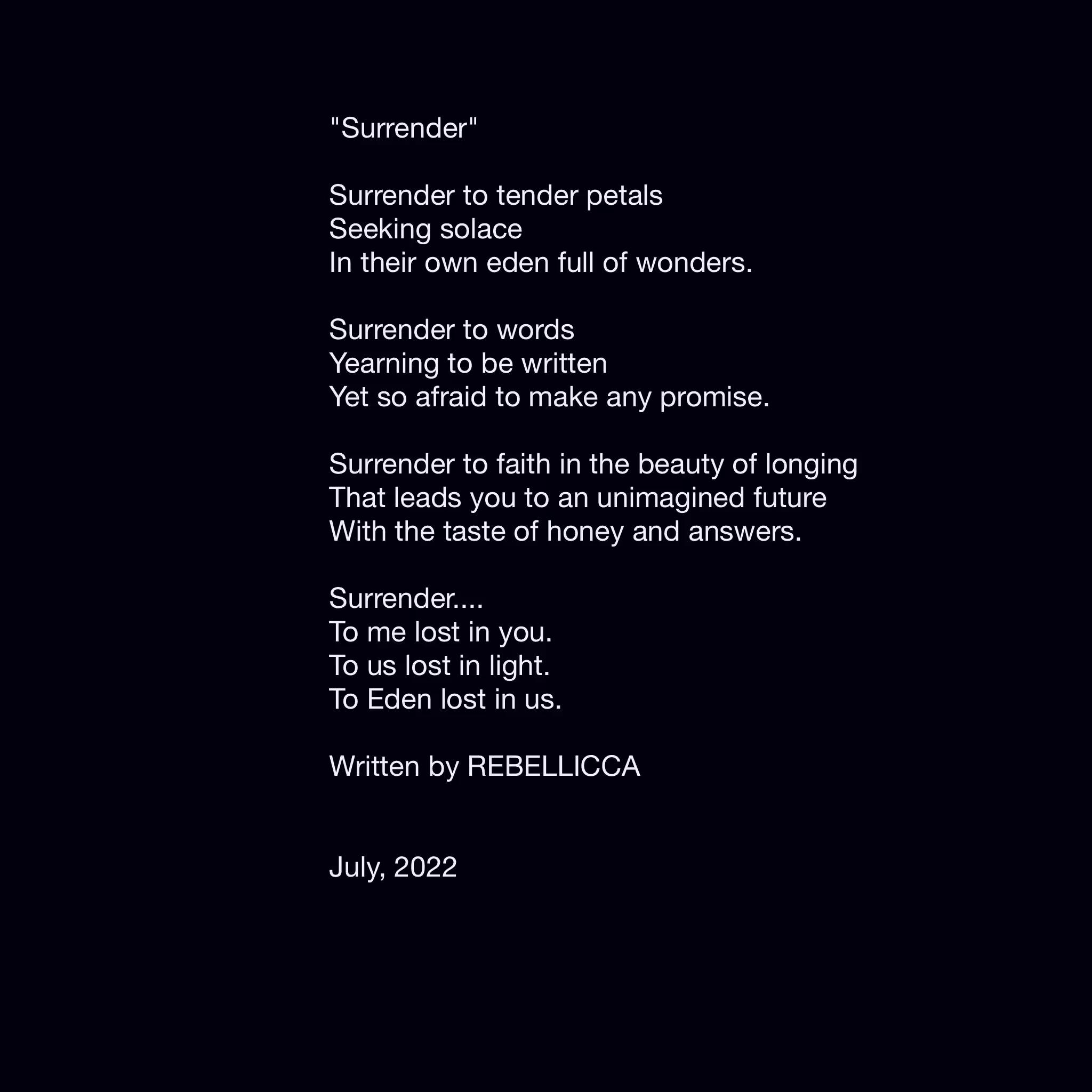 Surrender