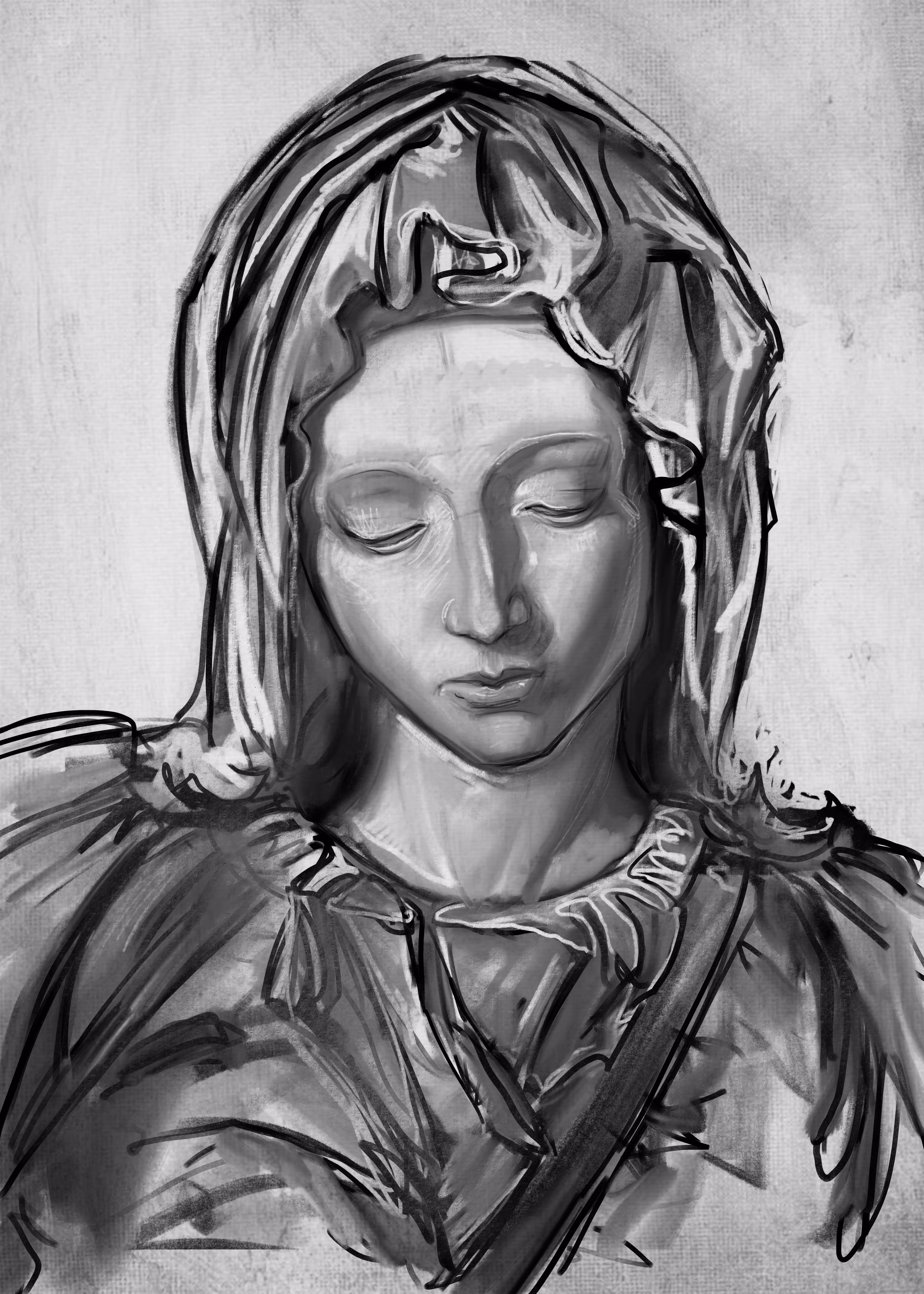 Madonna Sketch (a few words)