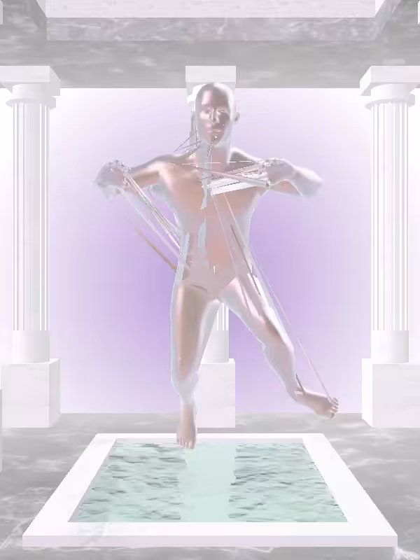 HeavenComputer: The Treading Water Rosy Shimmer Man #1130
