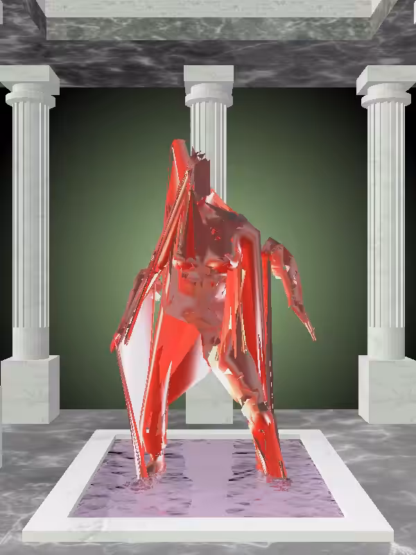 HeavenComputer: The Dancing Bright Red Woman #6643