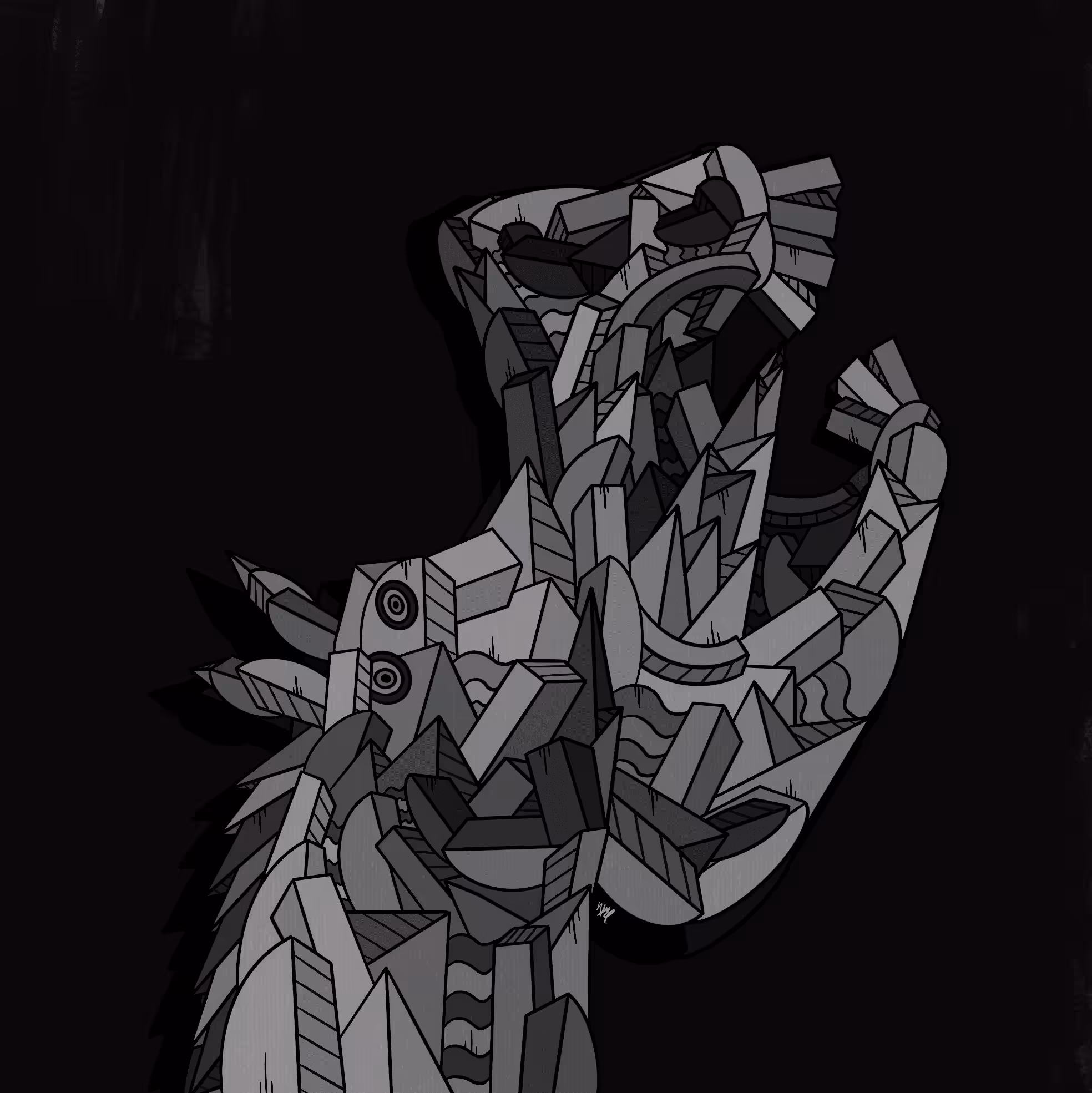 SKETCH FOR 'GUERNICA' #12