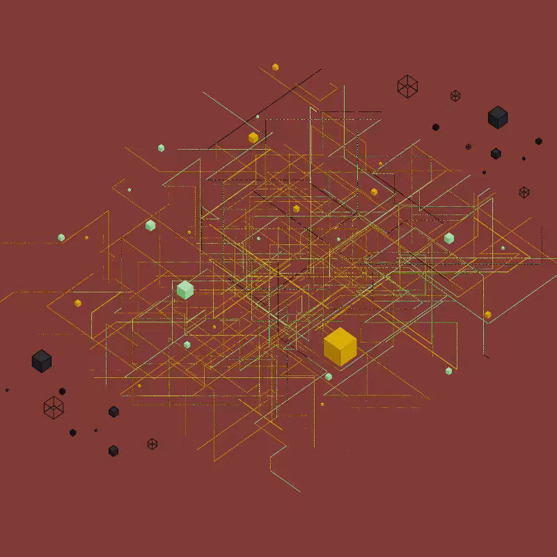 Luminous Streaks and cubes #35
