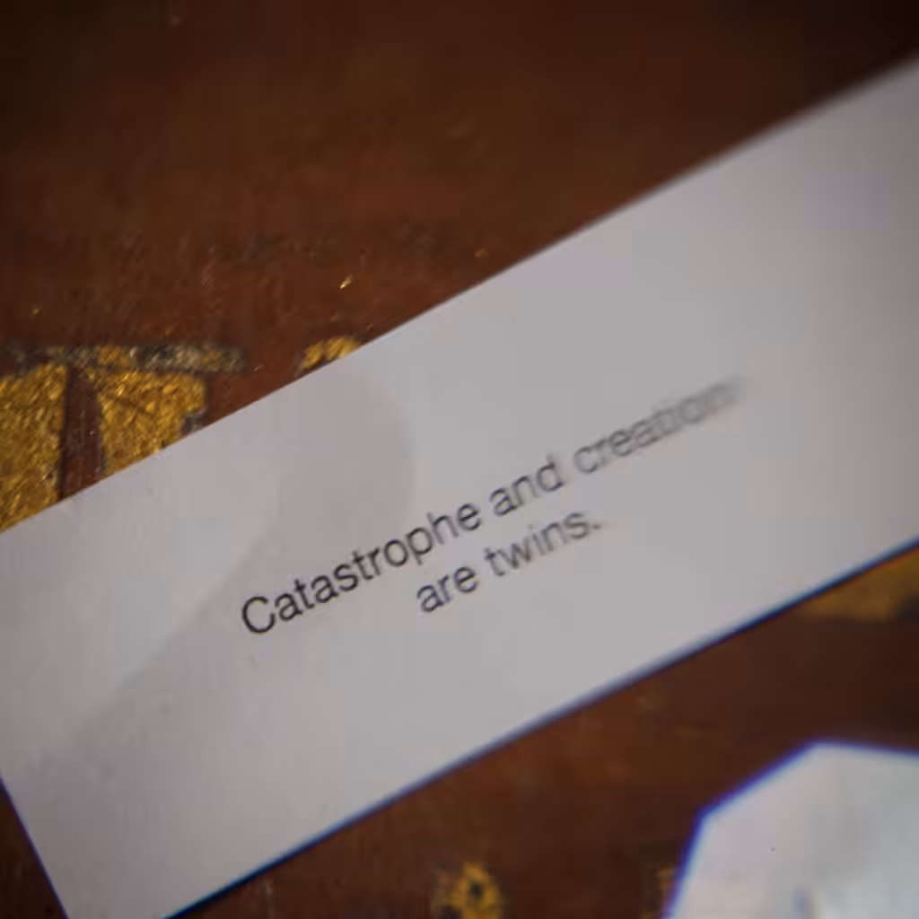 CATASTROPHE=CREATION