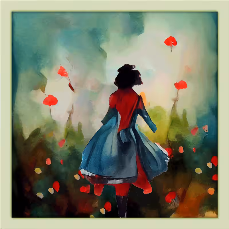 Alice and Big Red Flowers #2