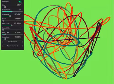 Interactive Cube Lines