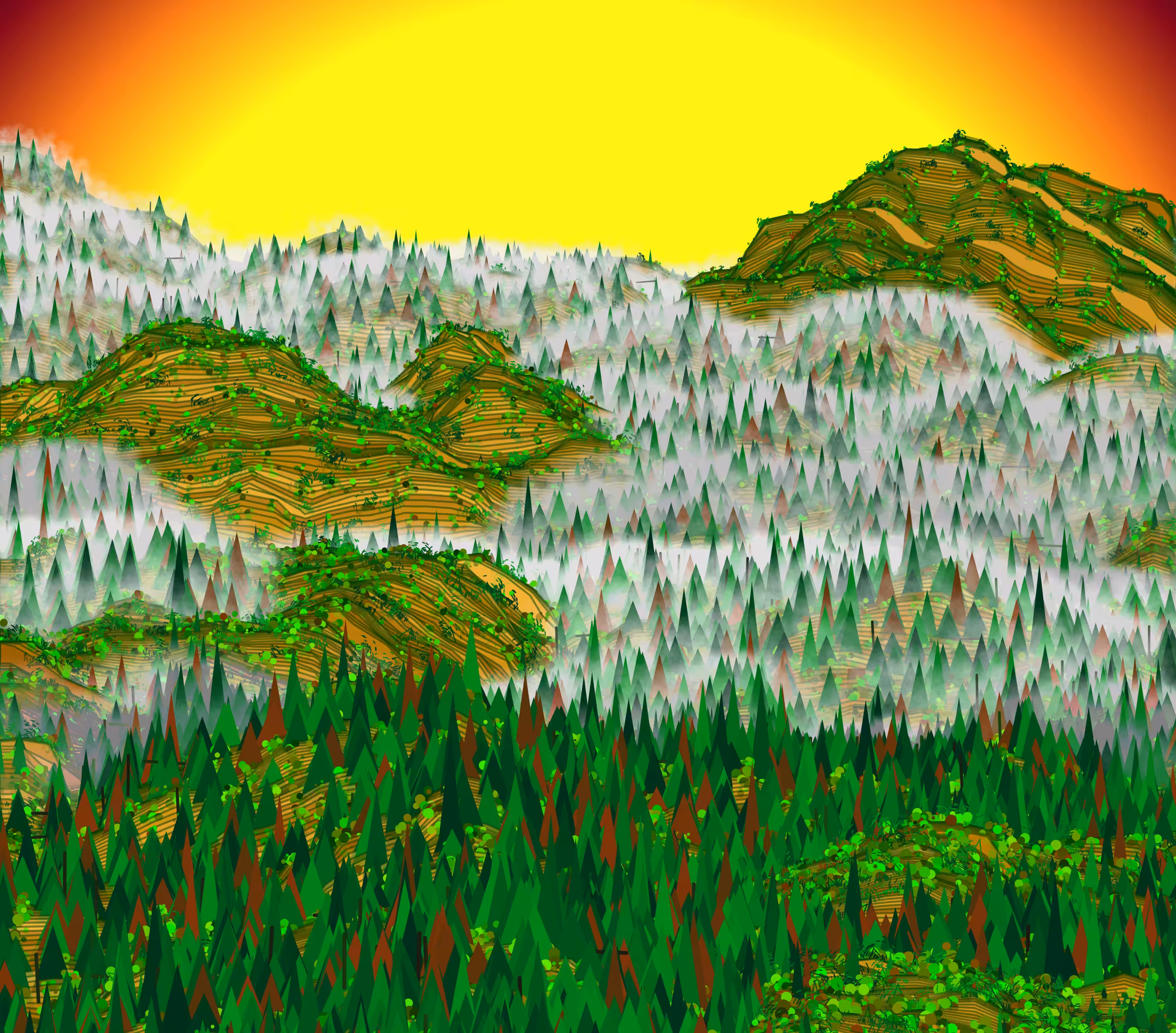 fog on the hills #3