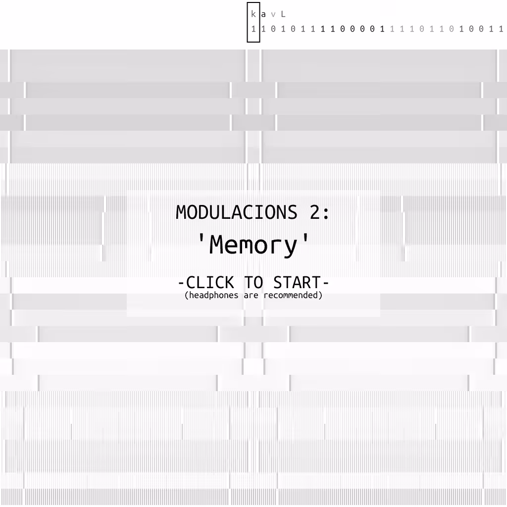 Modulacions 2: 'Memory' (audio) #14