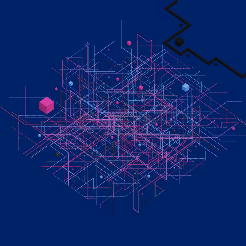 Luminous Streaks and cubes #8