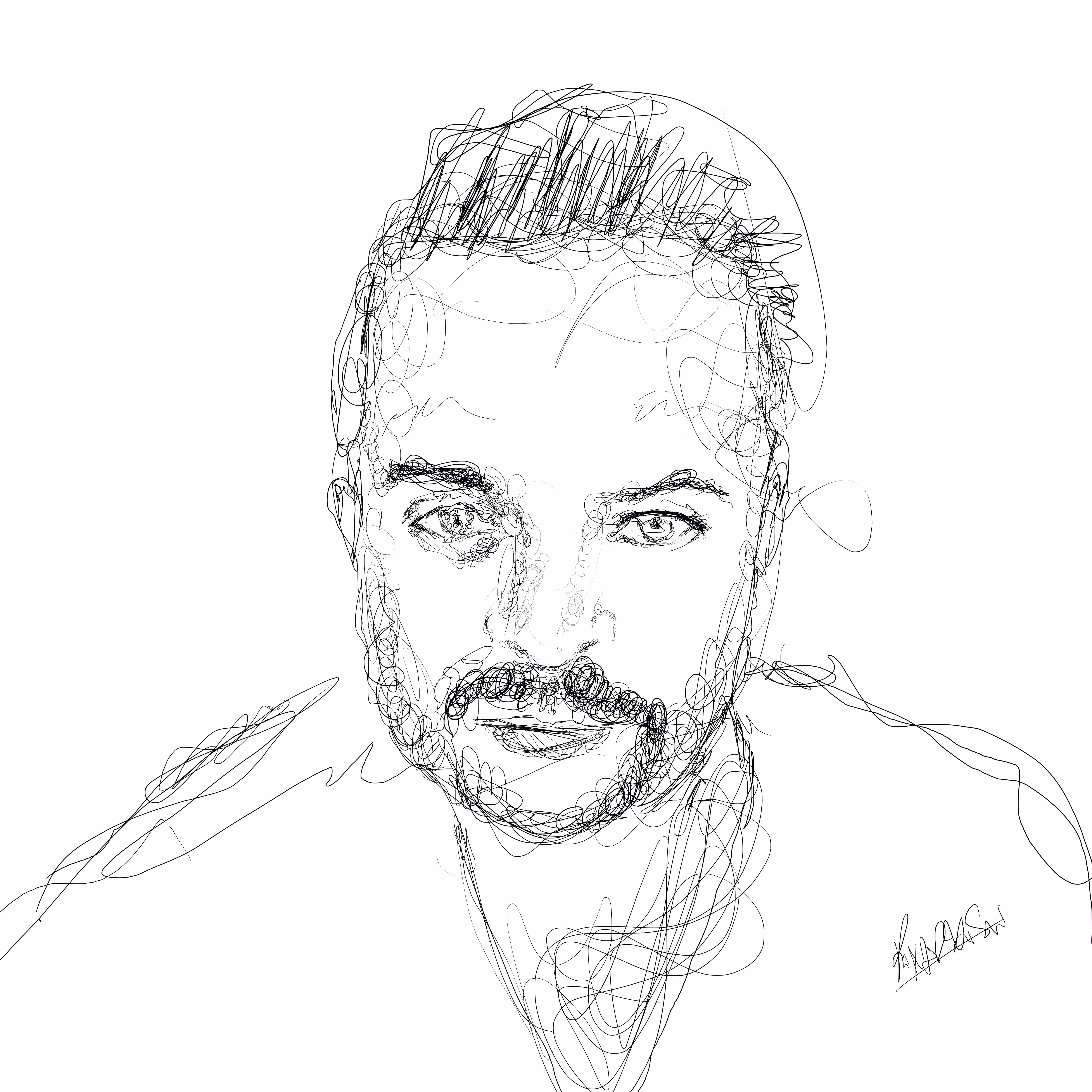 scribble art: Stu 