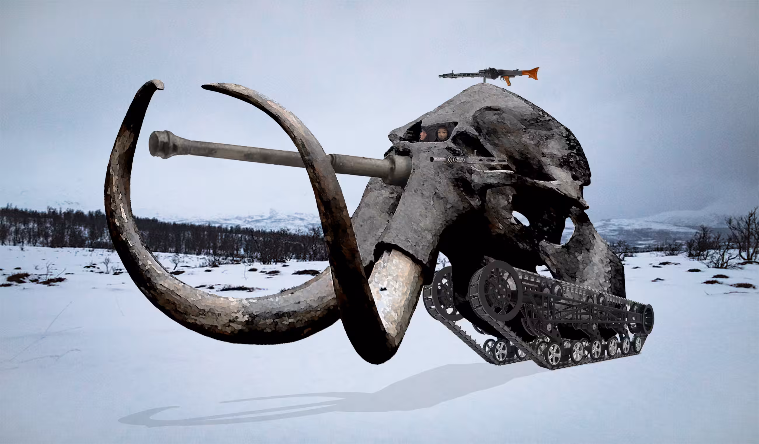WWIV: mammoth skull tank