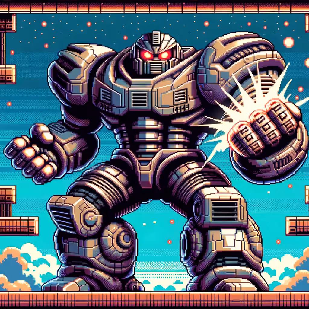 Colossus of the Pixelated Battleground