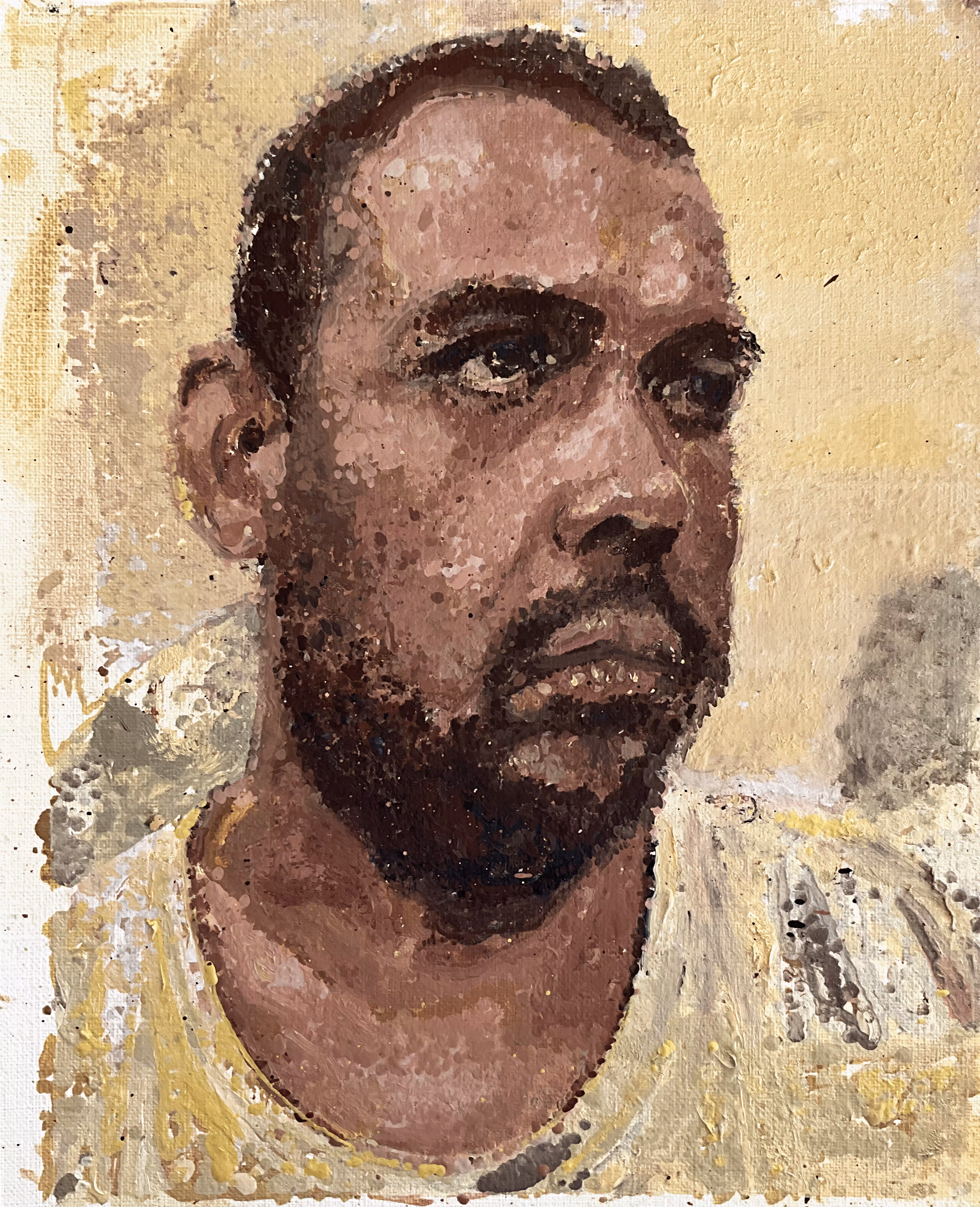 Self-portrait painted by machines