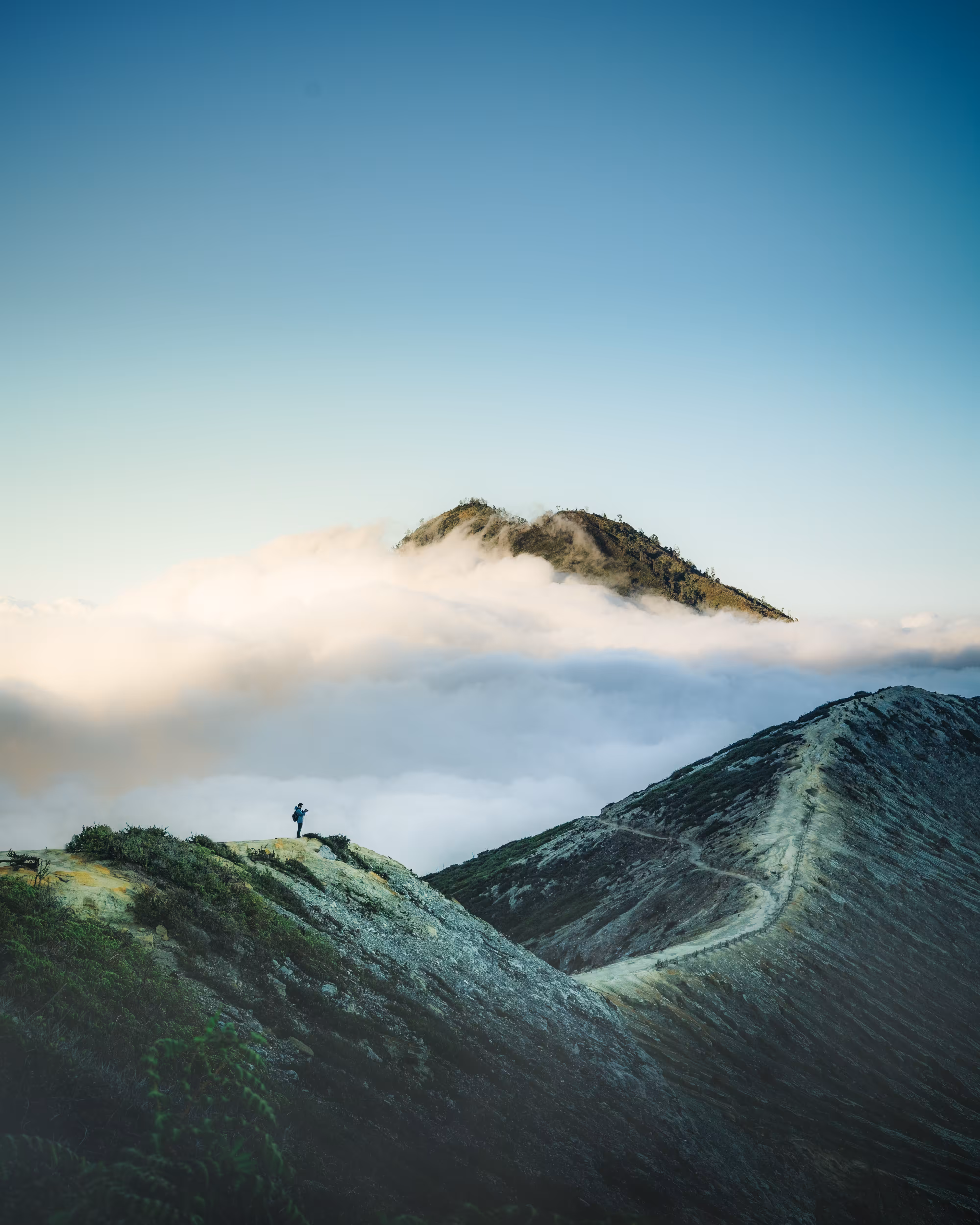 above the clouds