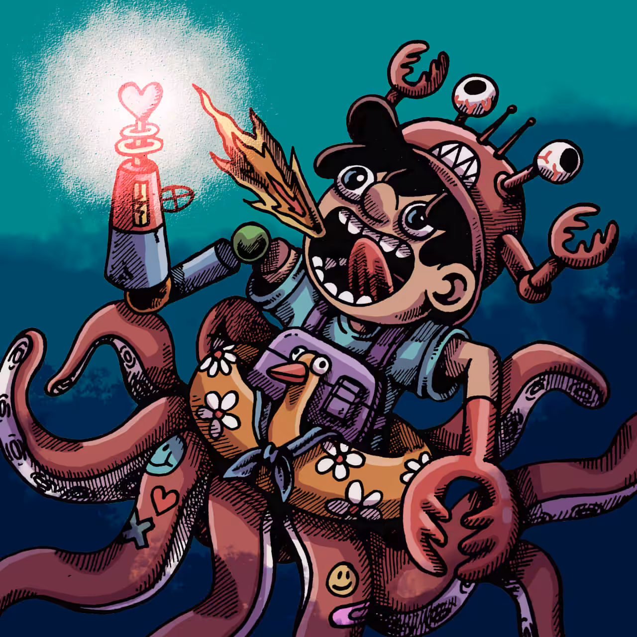 octopus monster tanpopoe 