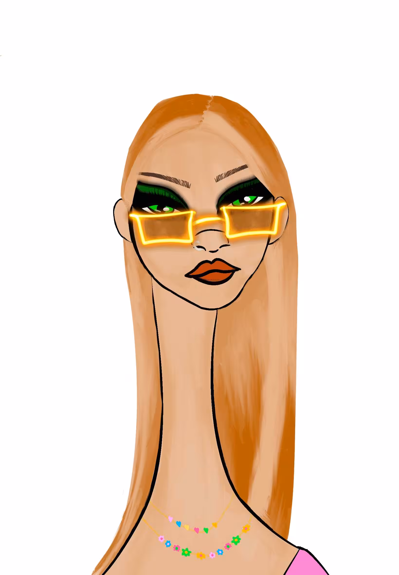 Long Neckie Lady #806