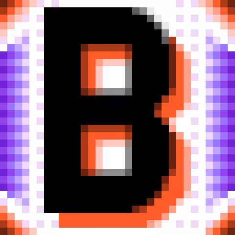 Drop Cap "Stamped One" Letter B