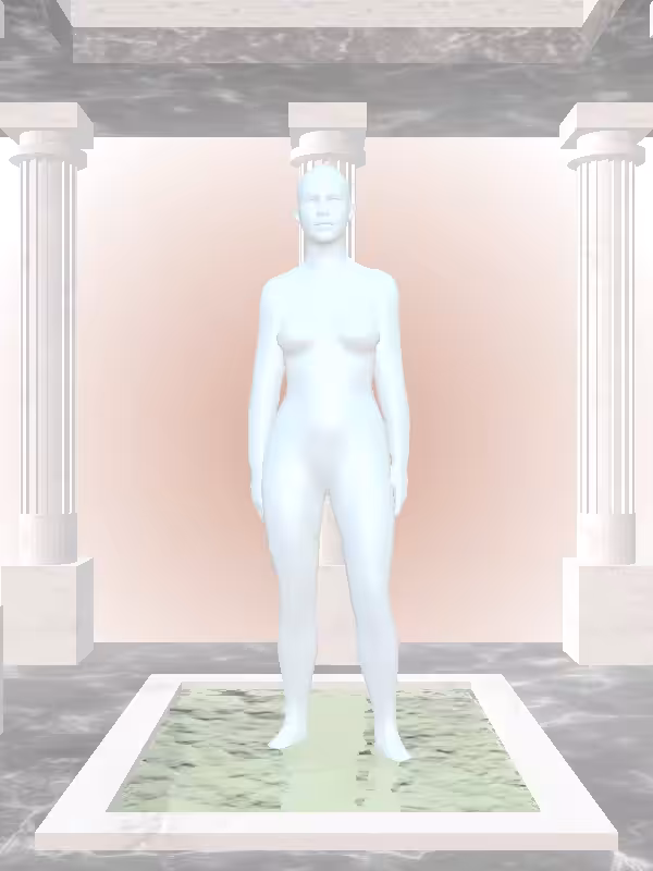 HeavenComputer: The Phone Calling Light Blue Woman #2534