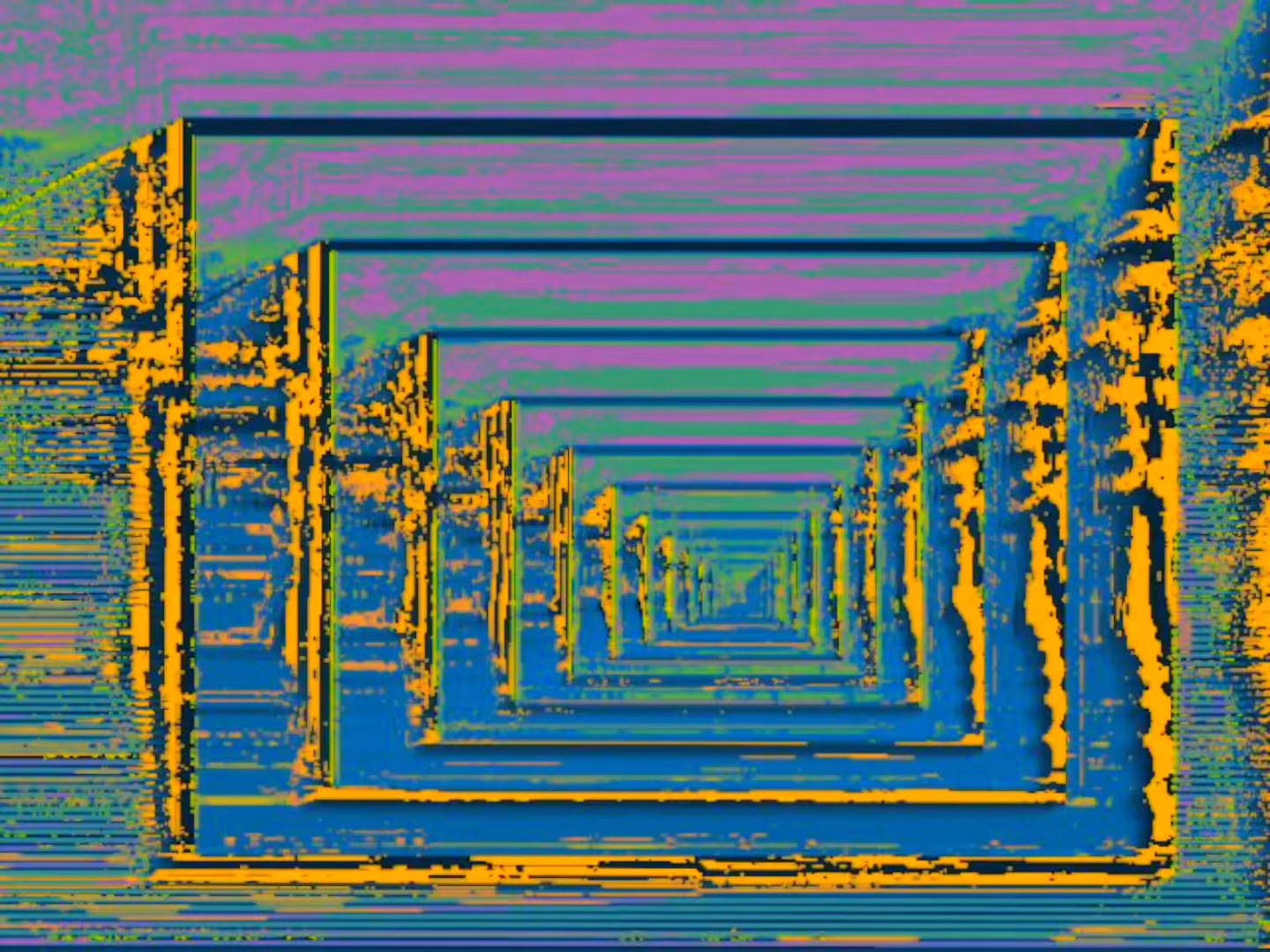 This corridor is breaking down.