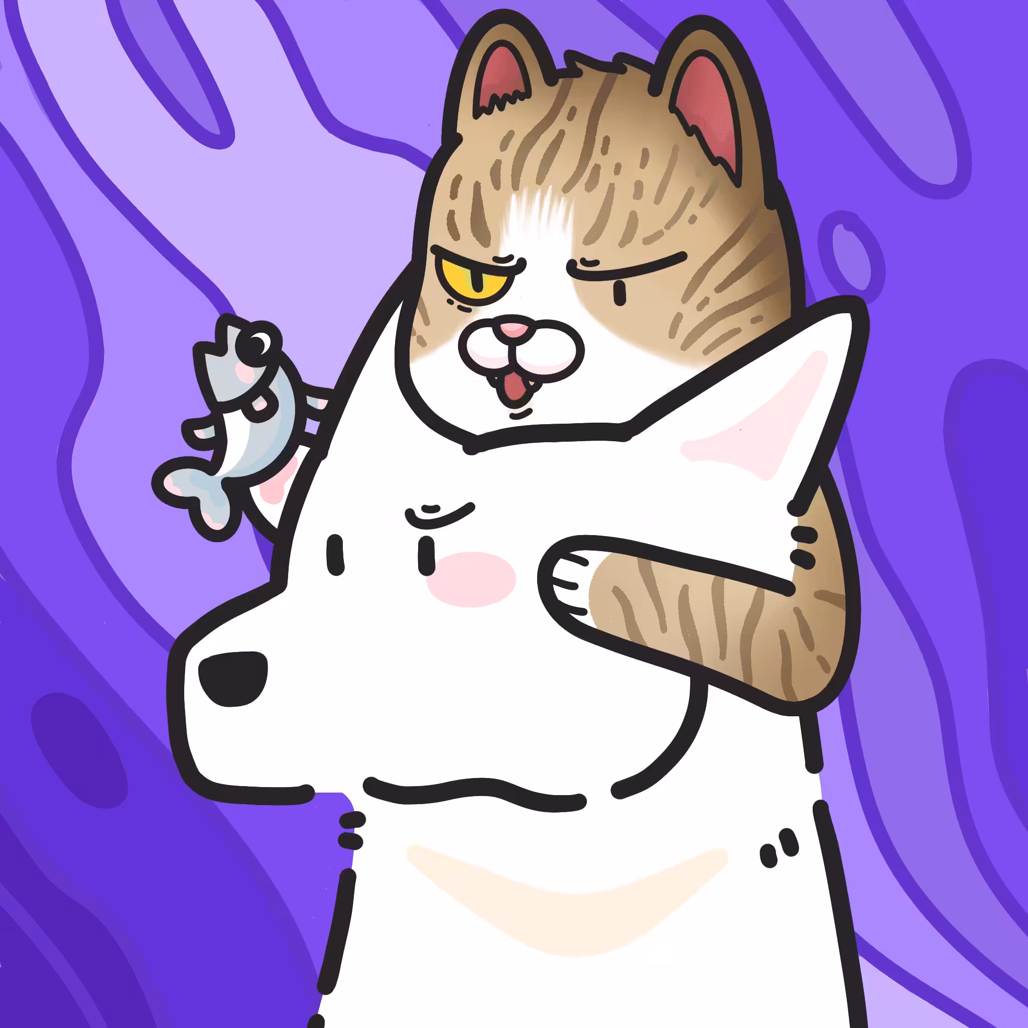 White Wofl #0160 x Feliz Planet