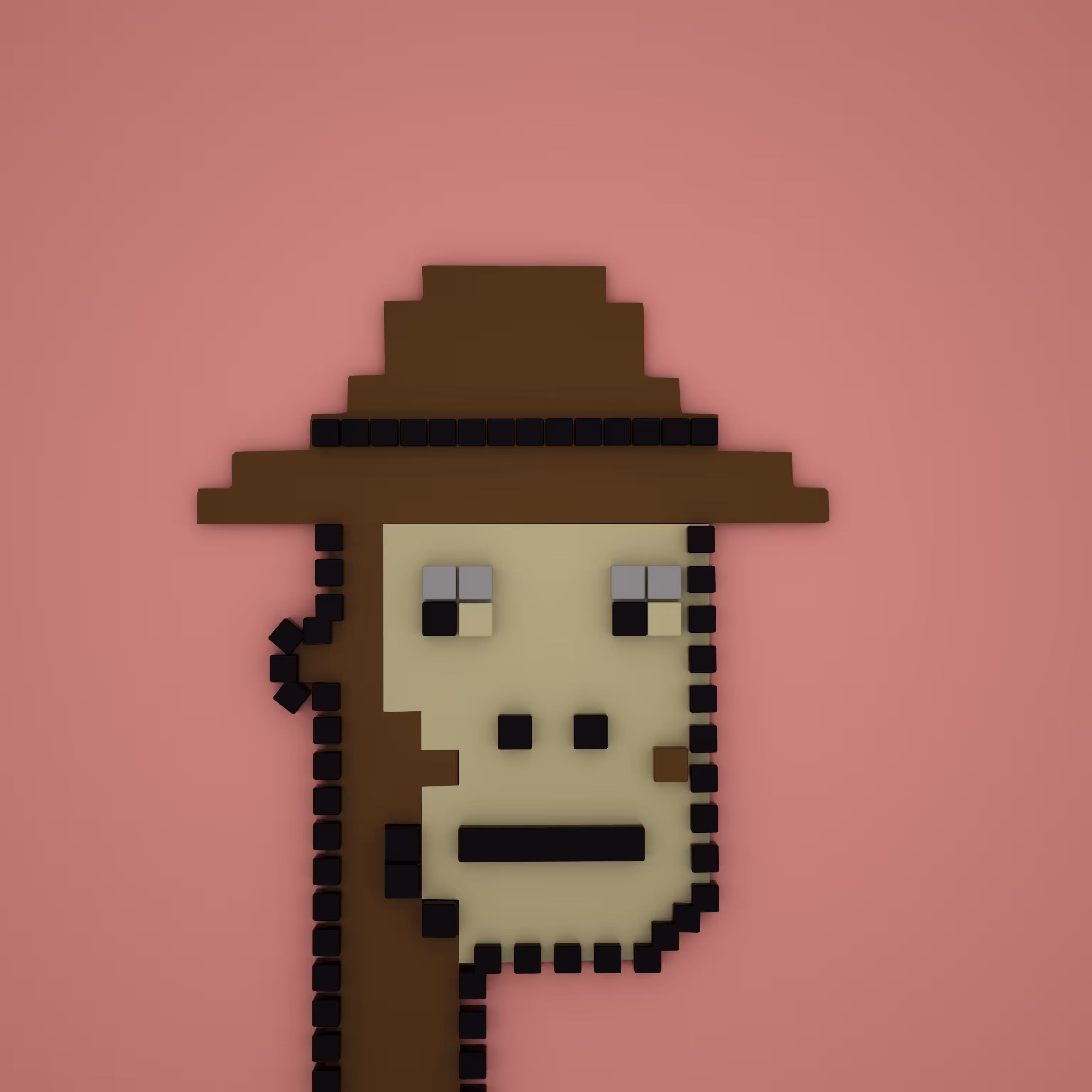 3D Pixel CyrptoPunk#567 [3K]