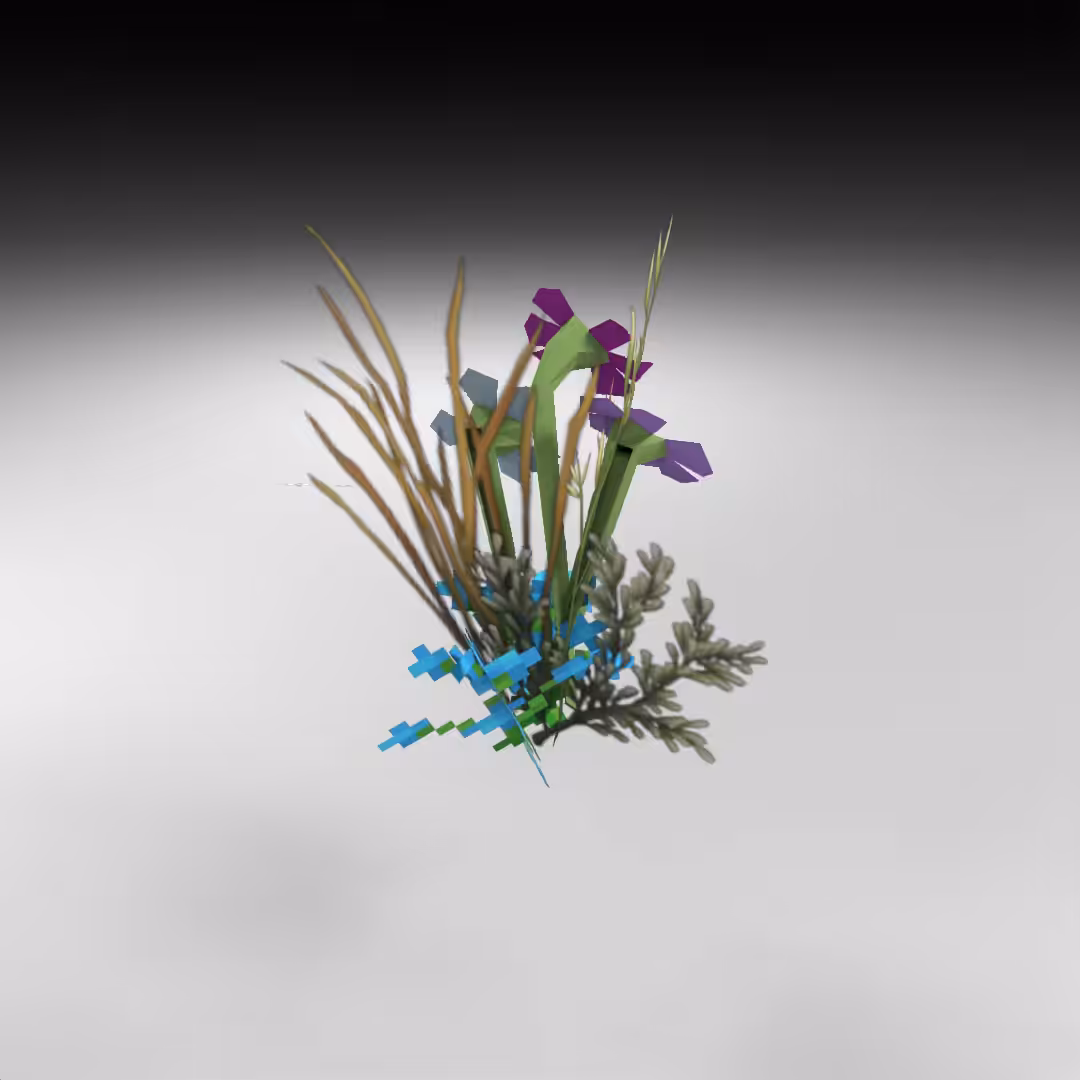 Hand-hacked Bouquet 69