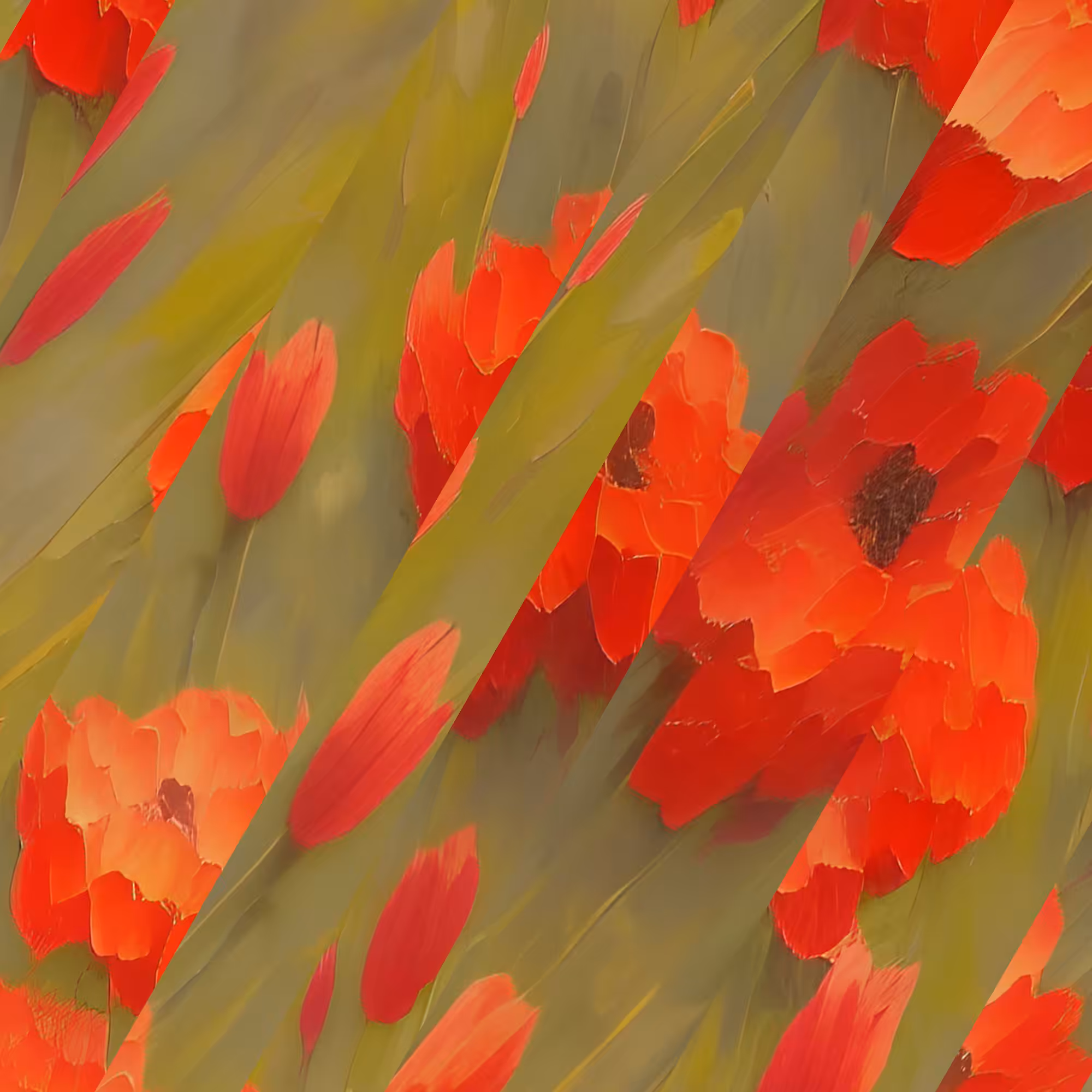 AI Red Flowers #1