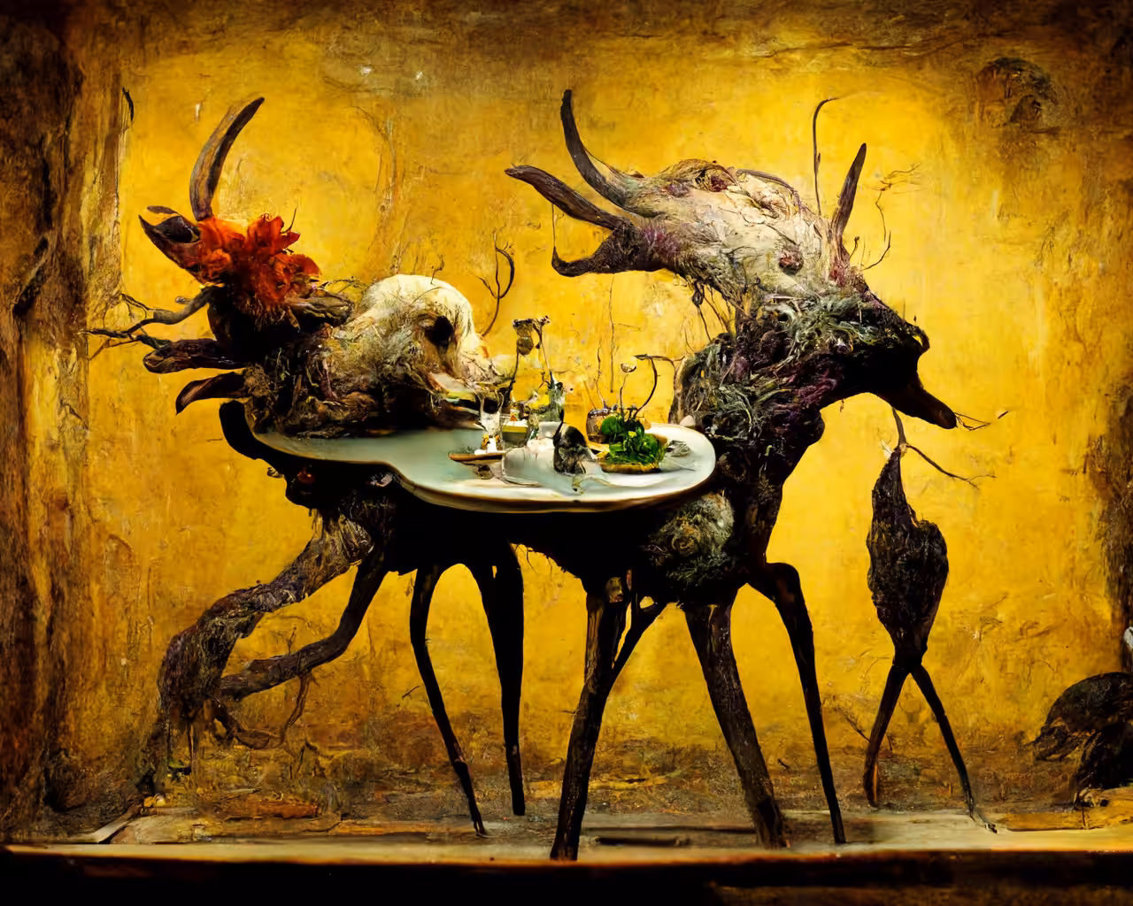 Luxury dinner. 