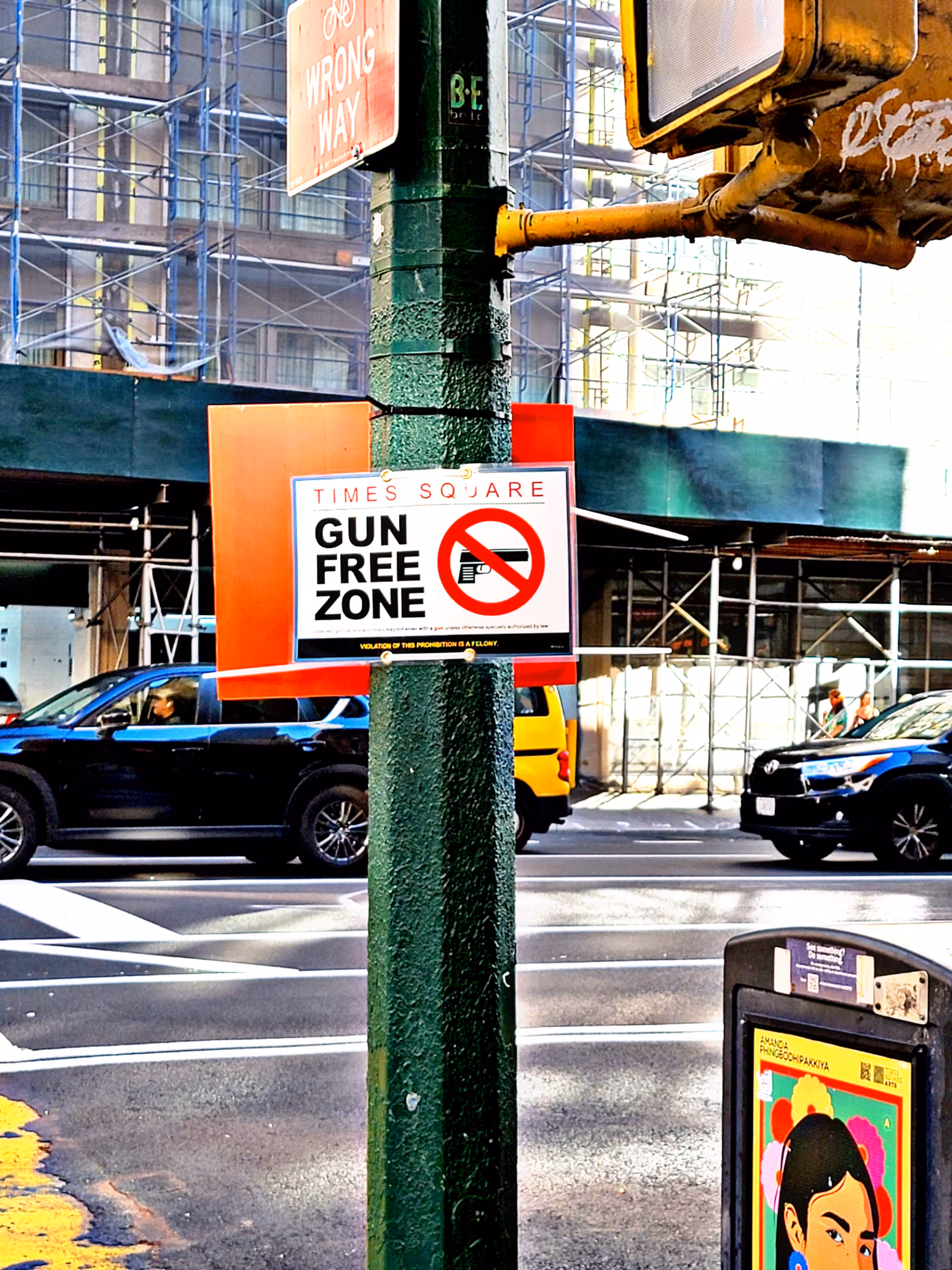 Times Square NYC Gun Free Zone august 31 2022