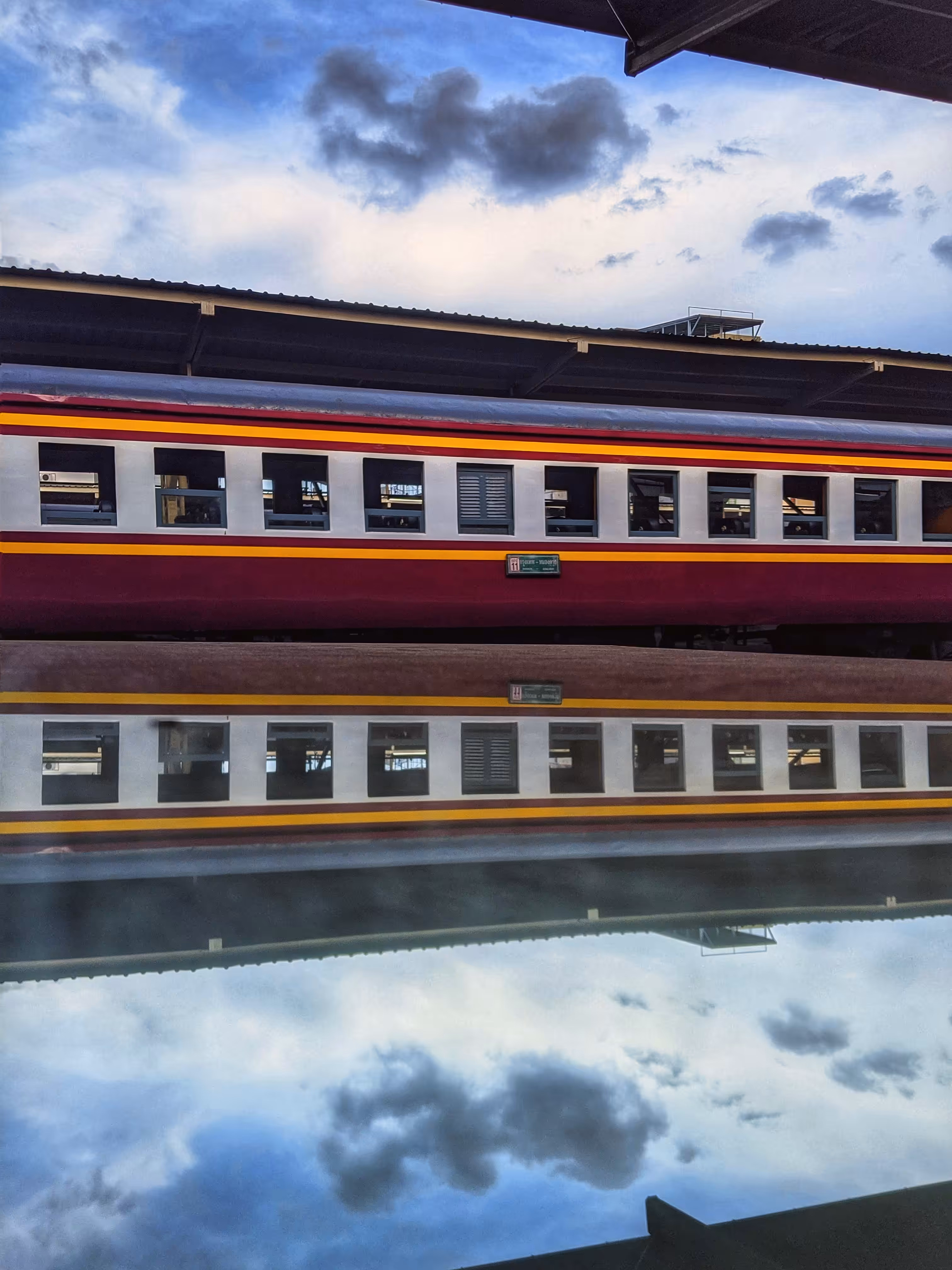 Train reflections #13 (in colour)