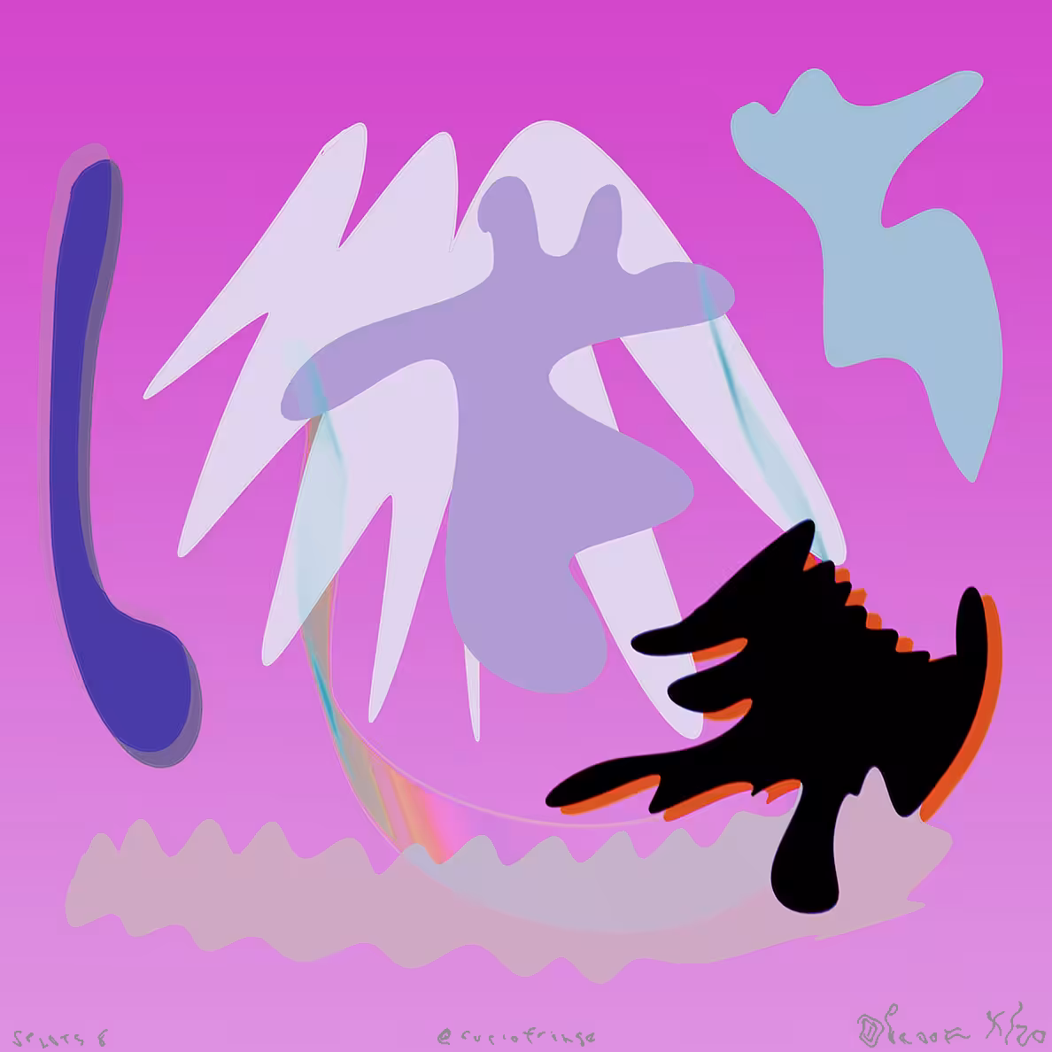 Splots 8 (angels) 2021 ㋡Ꭾrooᠻ @curiofringe