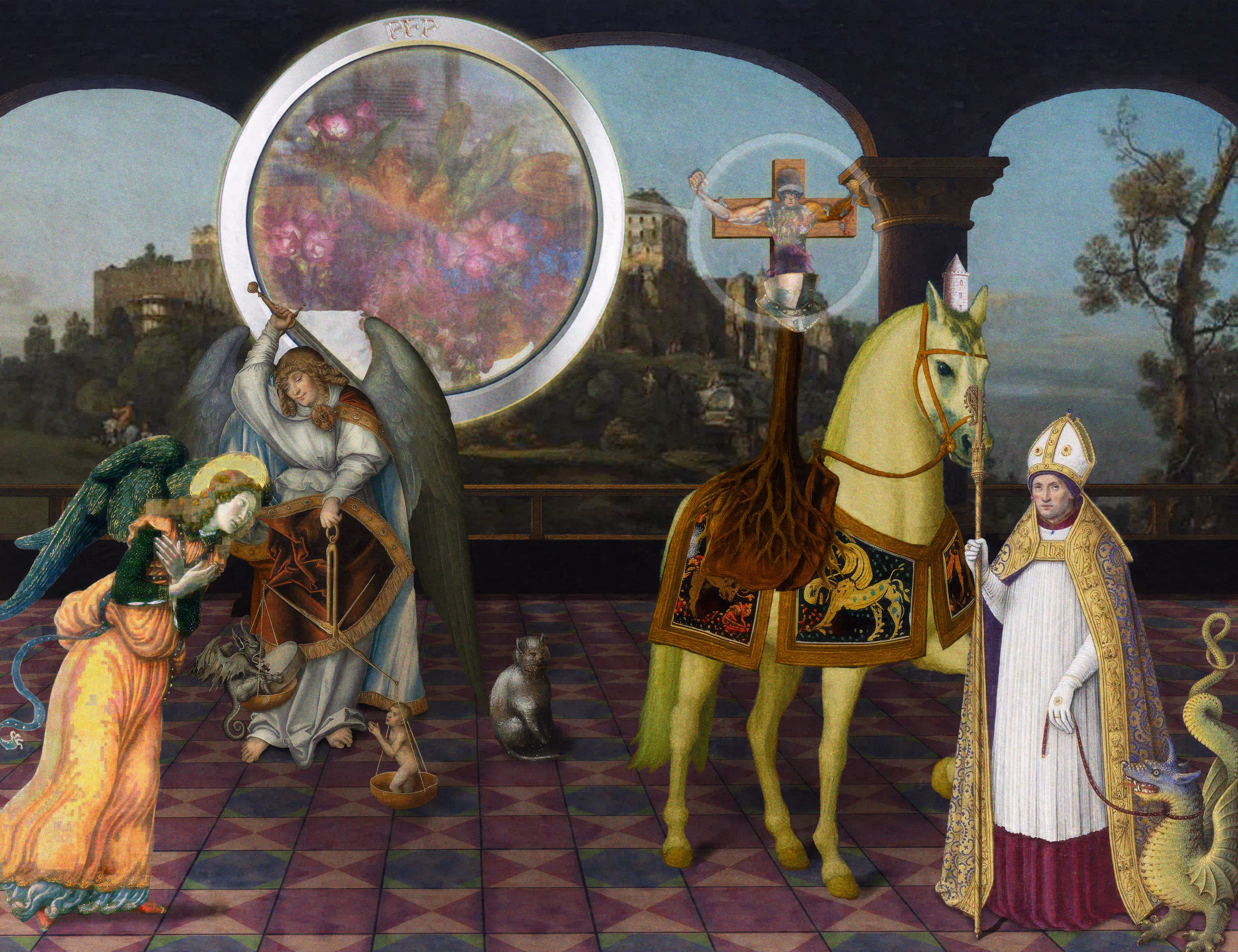 The Pilgrim’s Living Room Crucifixion; Mona Lisa Hyper-Gamble #178