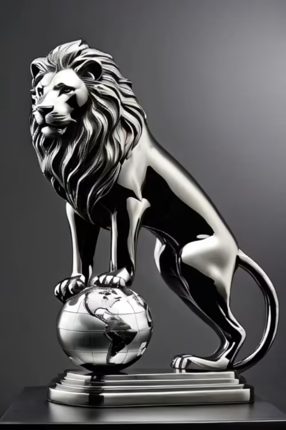 Lion of Judah - Silver sculpture