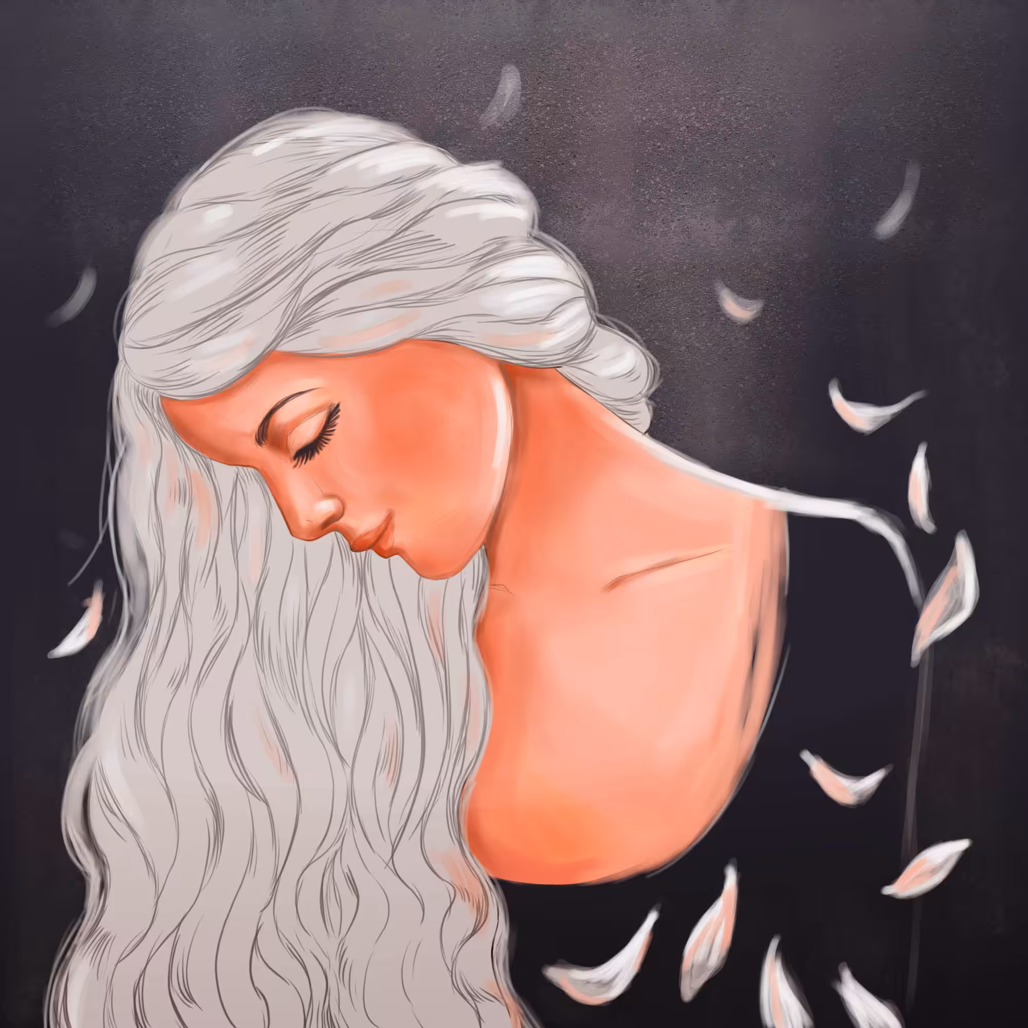 Objkt #beautiful white hair