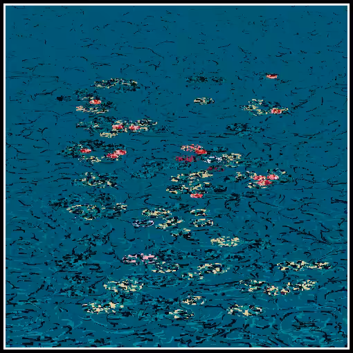 Polluted water lilies #80