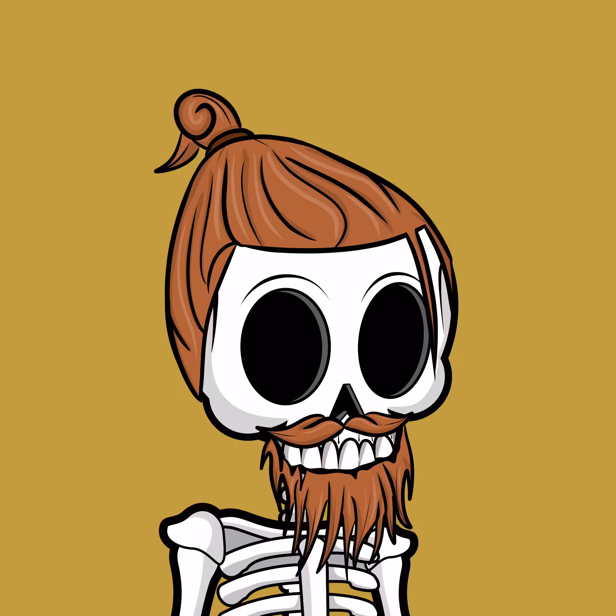 Edgar The Skeleton - Manbun #142