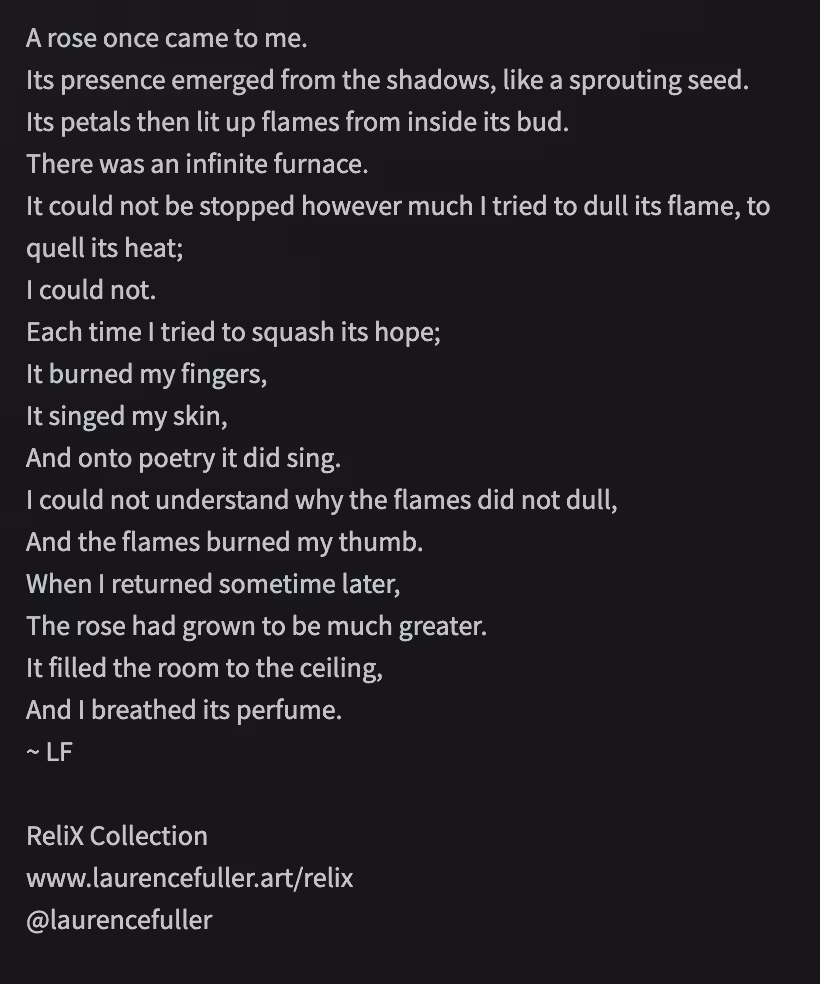 Poem: ReliX ~ Relentless Rose
