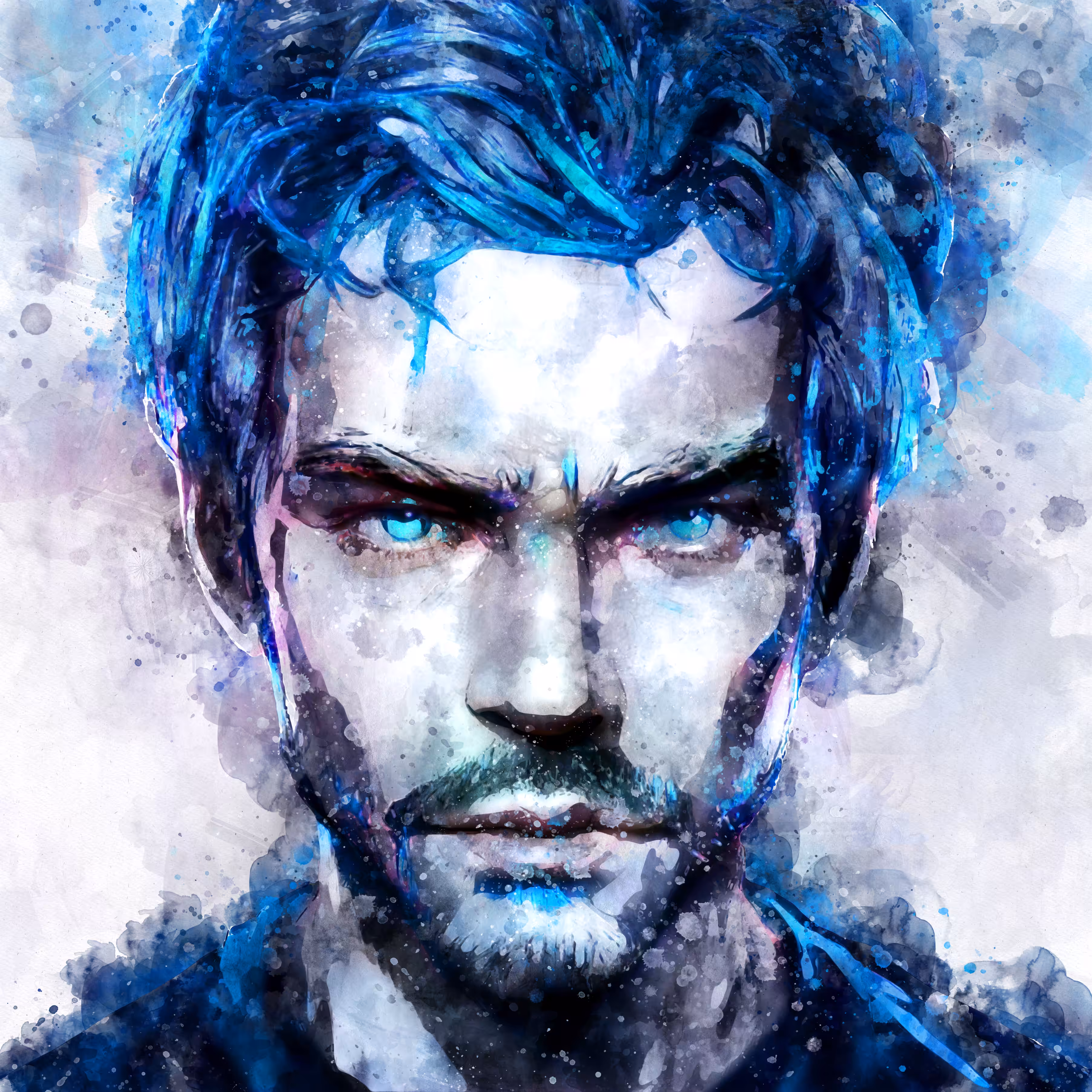 Watercolor Man #1