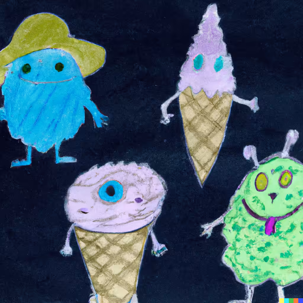 Ice Cream Critters No. 5