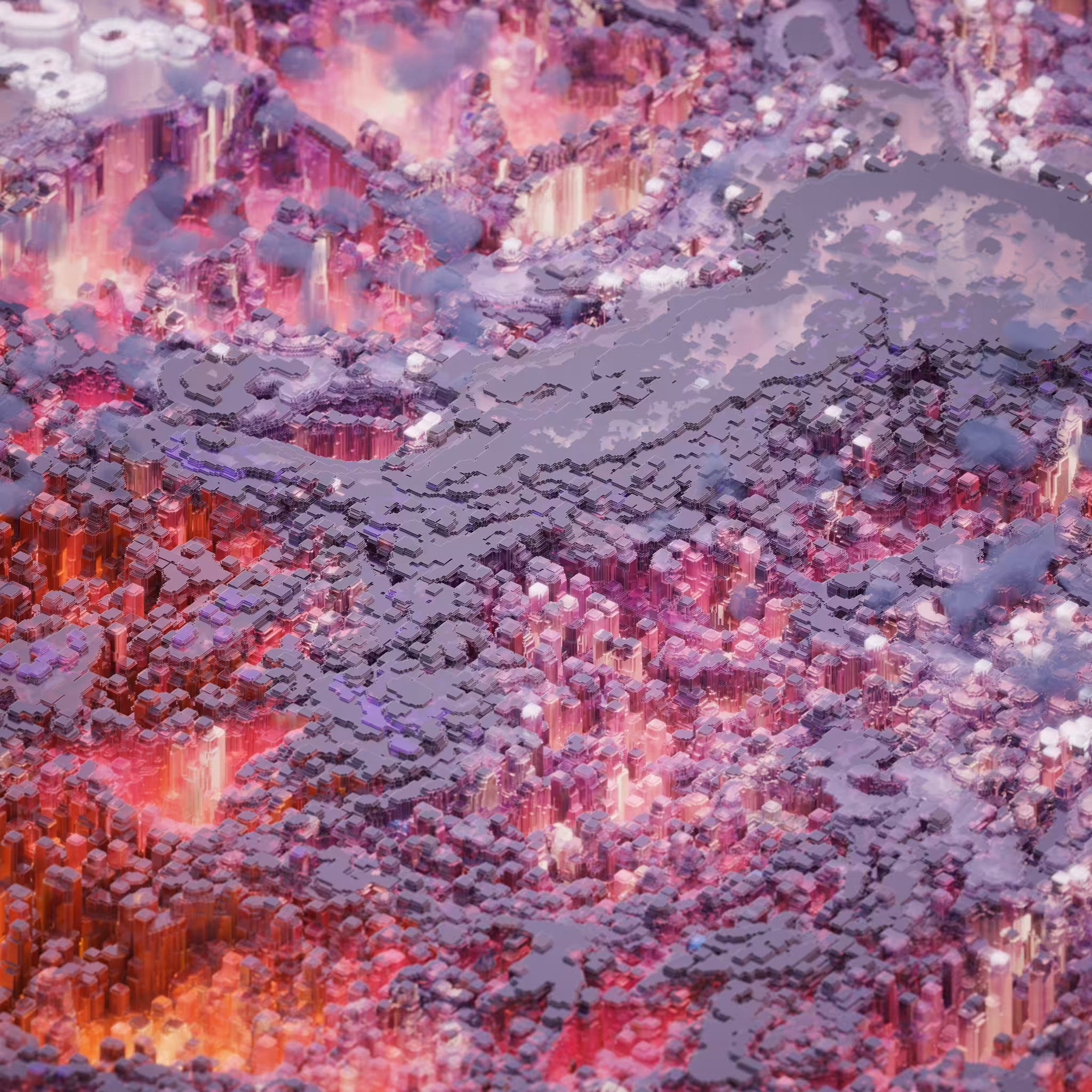 Red - Abstract Landscape edition (3/6)