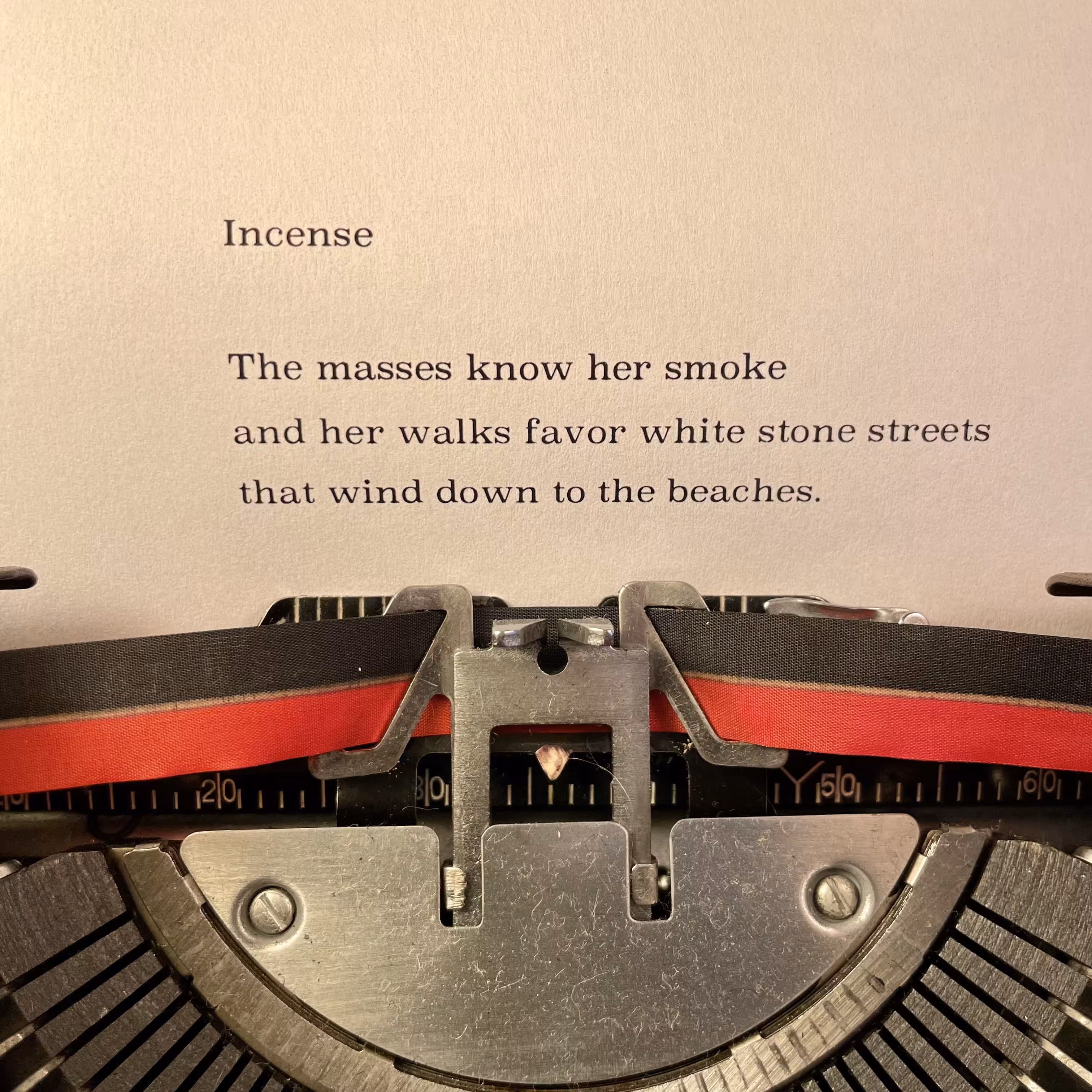 Love Poem Tercets: Incense