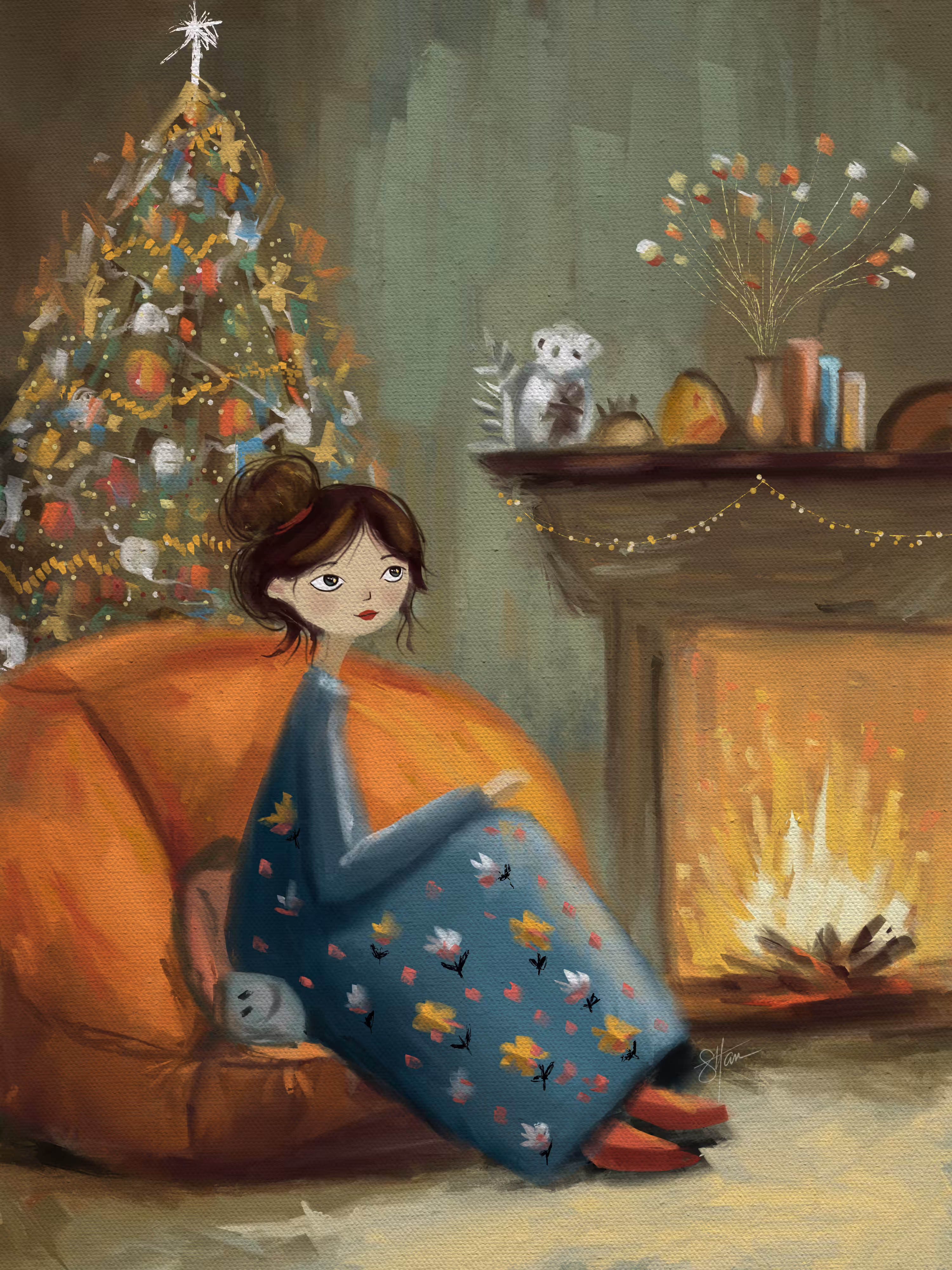 By The Fireplace