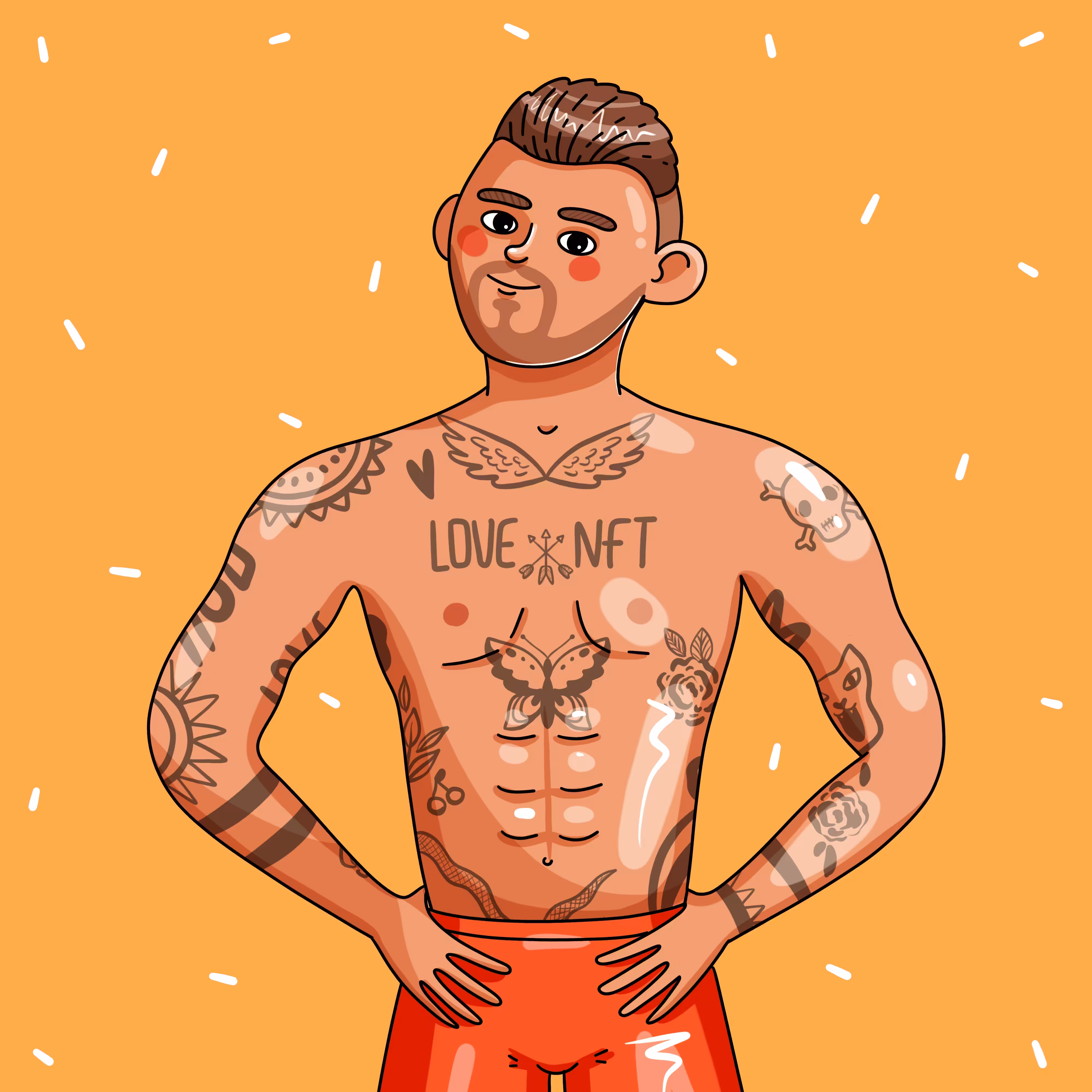 Characters of our lives: Guy with tattoos