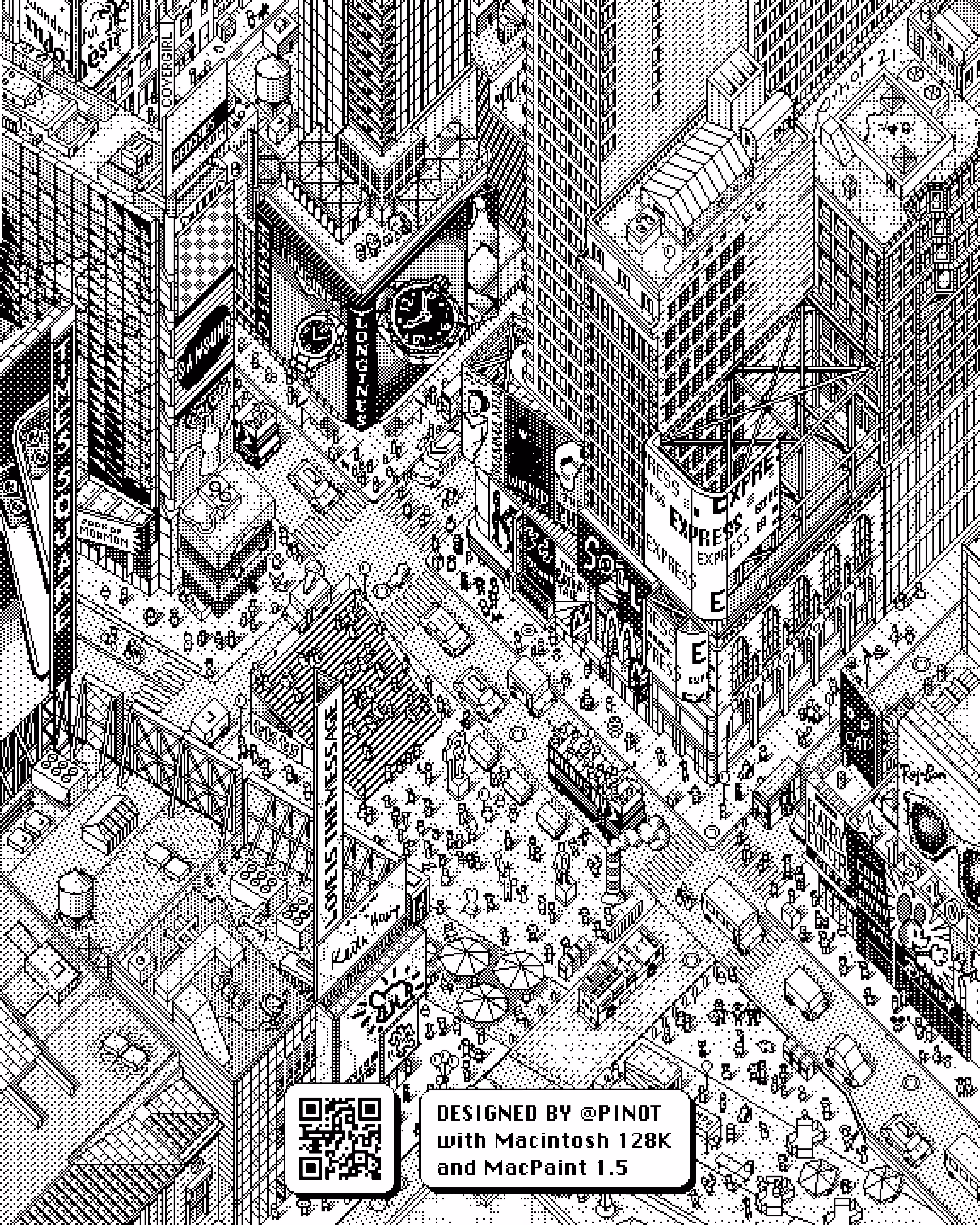 MacPaint: Times Square