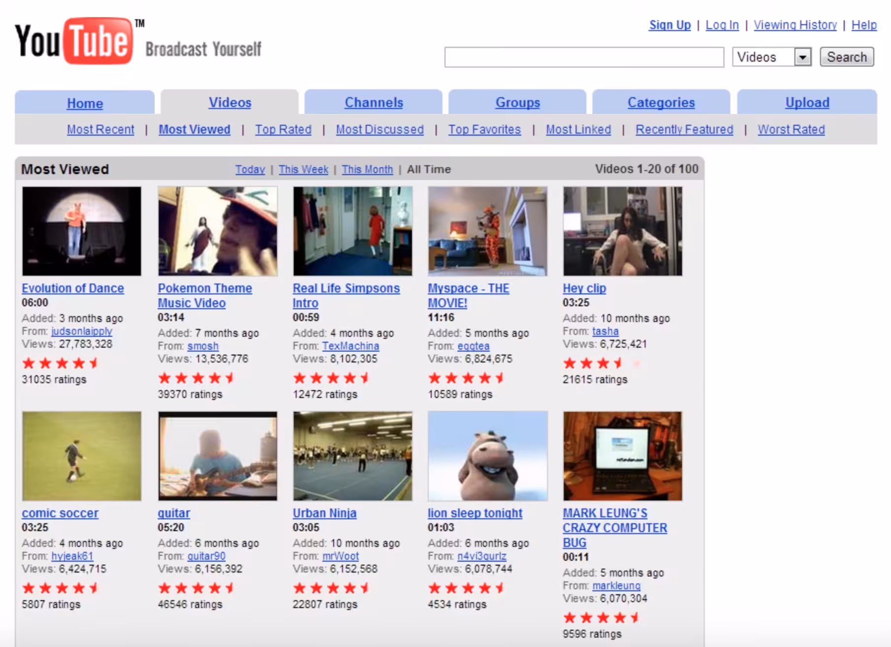 Youtube 2007
